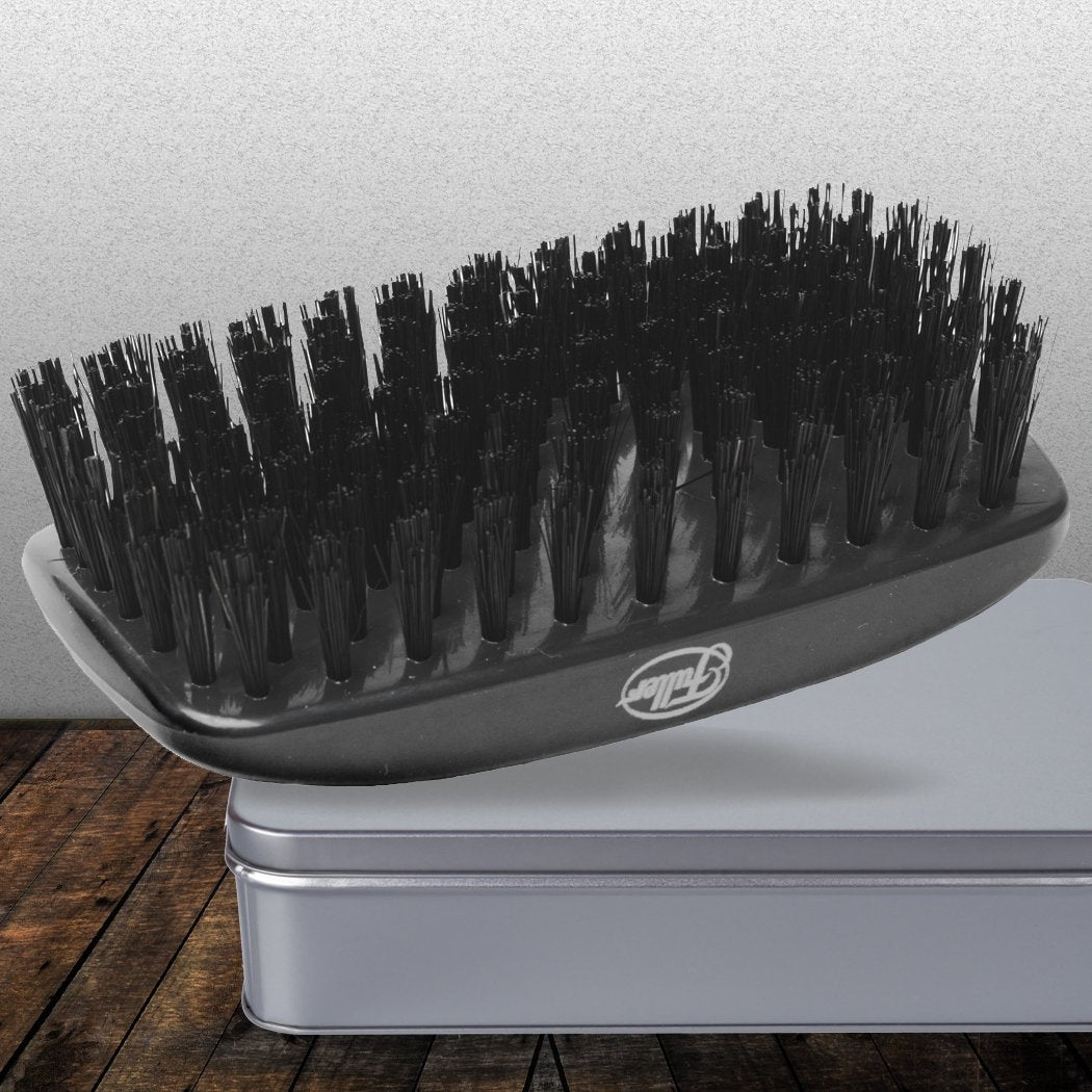 fuller-brush-military-hairbrush-with-genuine-natural-boar-bristles-graphite-gray image 4