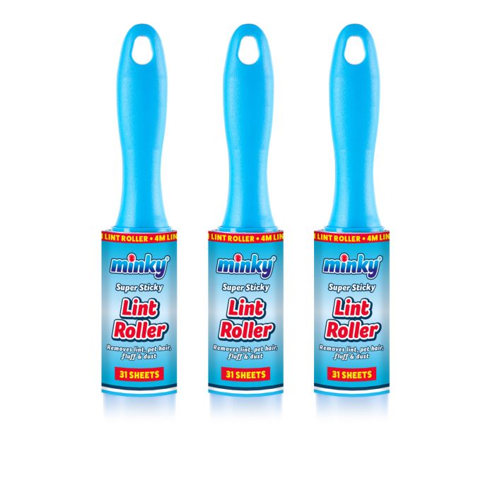 minky-lint-roller-3-pack-super-sticky-reusable image 1