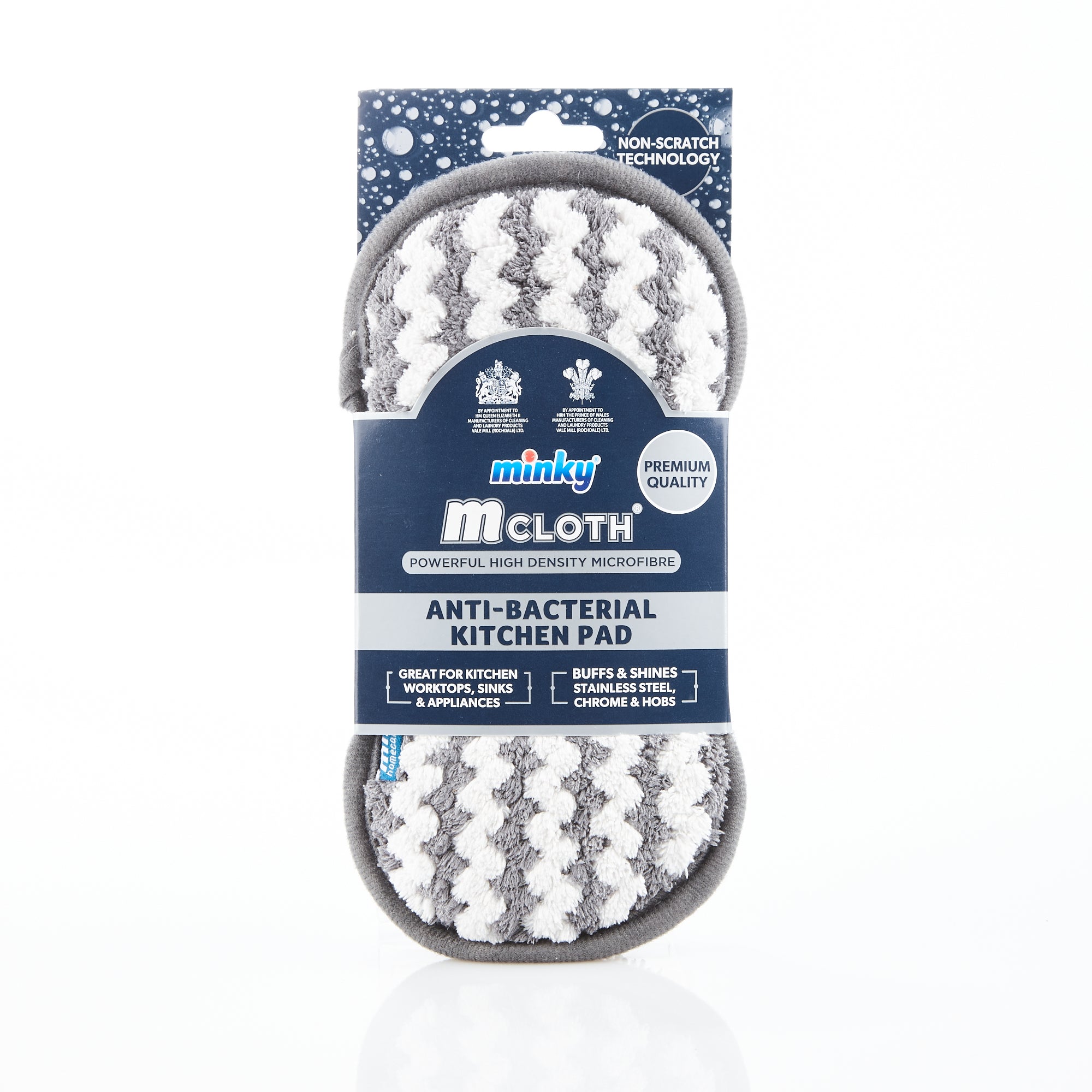 minky-mcloth-anti-bacterial-kitchen-pad-dual-sided-microfibre-cleaning-pad image 1