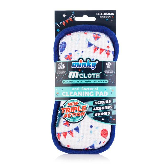 minky-mcloth-anti-bacterial-cleaning-pad-high-density-microfibre-non-scratch image 2