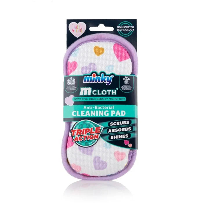minky-mcloth-anti-bacterial-cleaning-pad-high-density-microfibre-non-scratch image 1