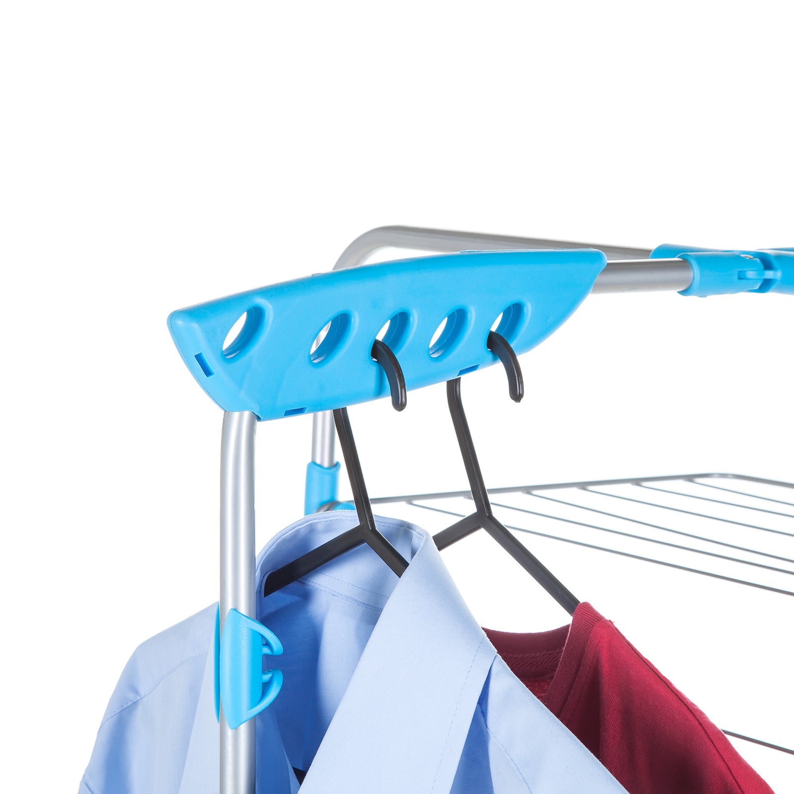 minky-40m-tower-clothes-airer-4-tier-foldable-with-corner-hangers image 3
