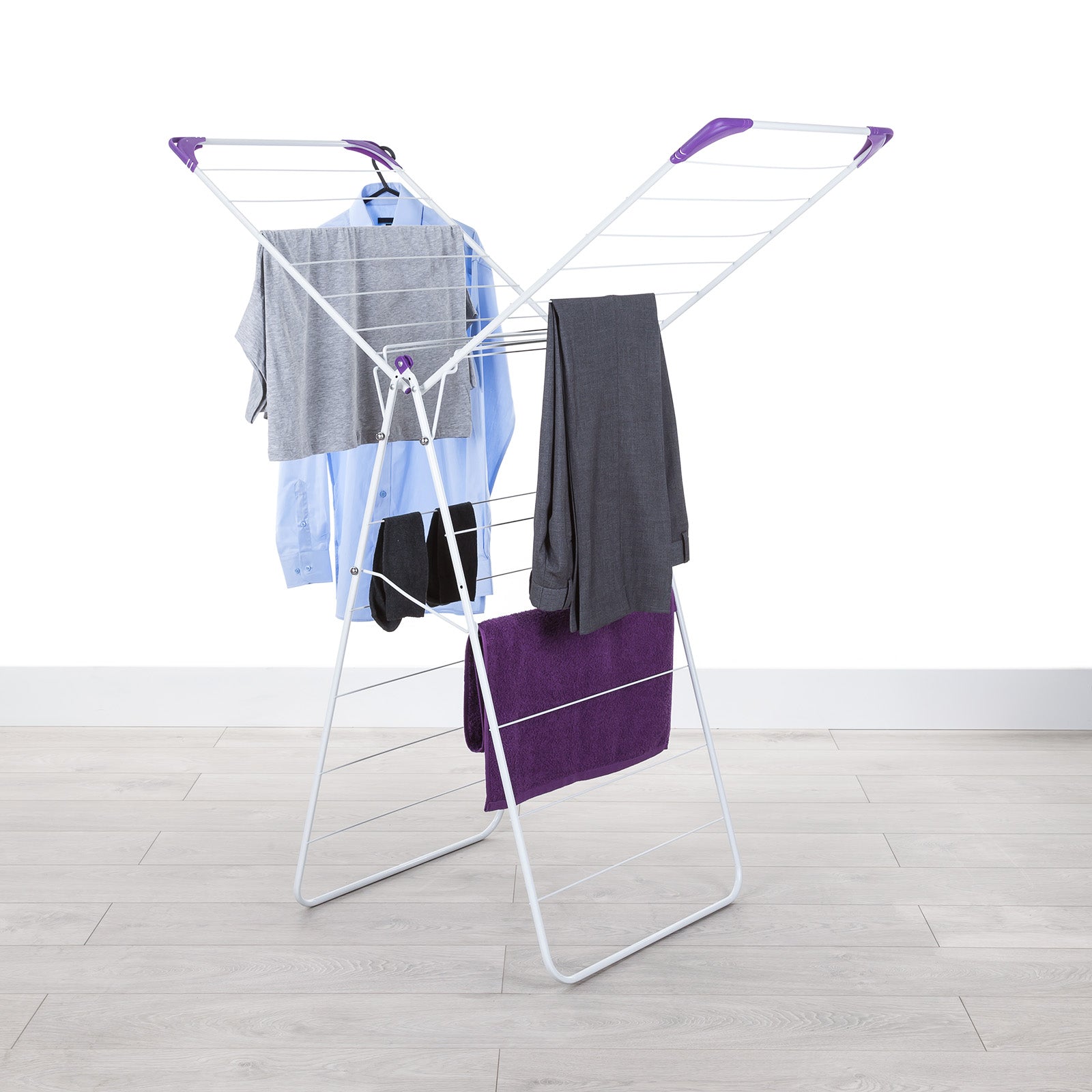 minky-essential-x-wing-airer-14m-drying-space-multiple-positions image 2