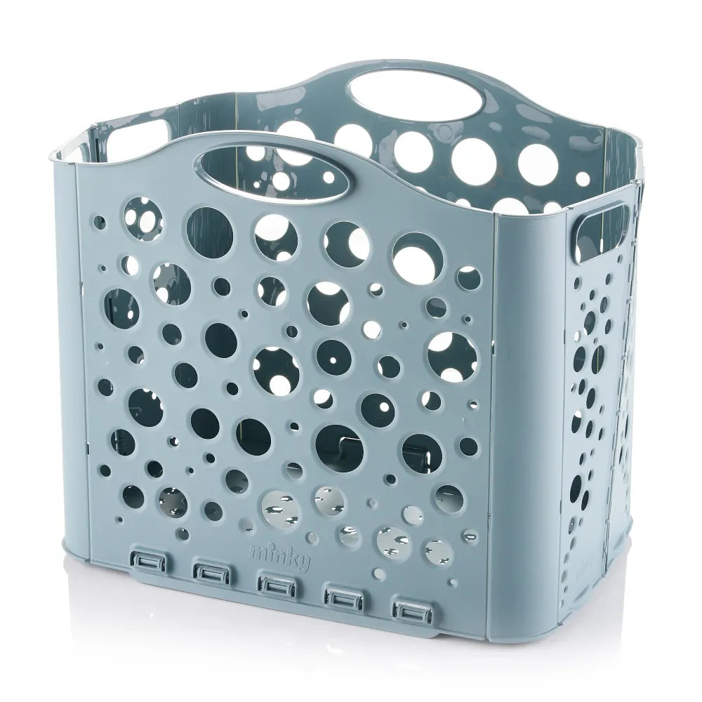 minky-flat-store-laundry-basket-34-litres-space-saving-folding-basket image 8