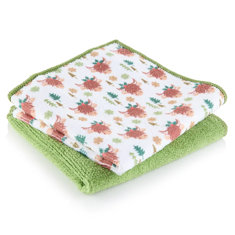 minky-mcloth-frosty-moo-microfibre-cloths-2-pack-anti-bacterial-limited-edition image 2