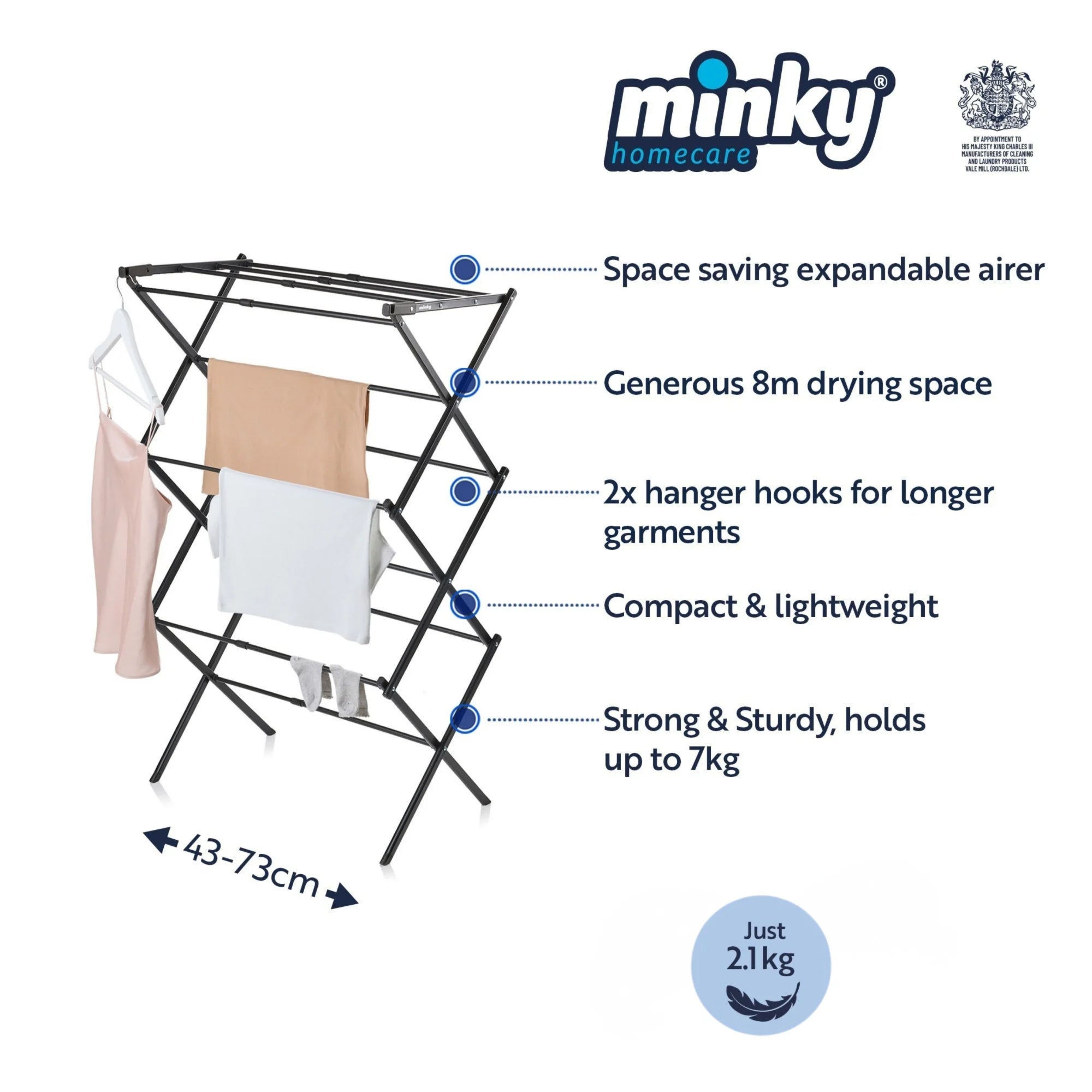 minky-space-saver-extendable-3-tier-airer image 2