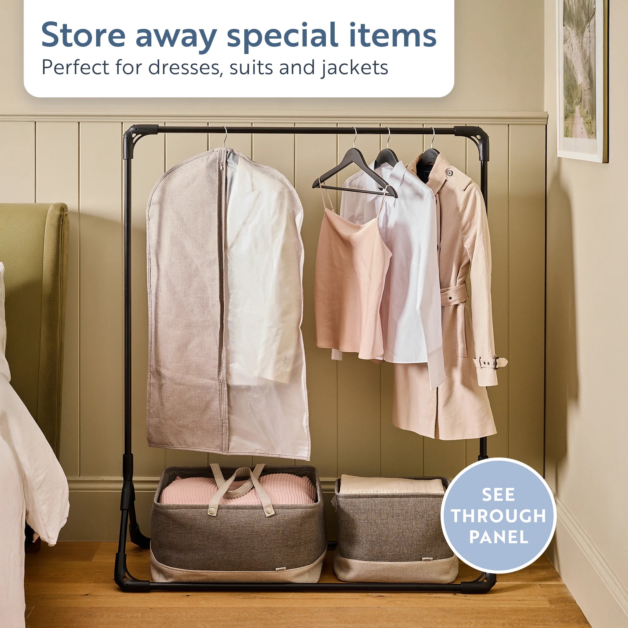 minky-protective-garment-bag-transparent-panel-secure-zip-for-dresses-suits-jack image 2