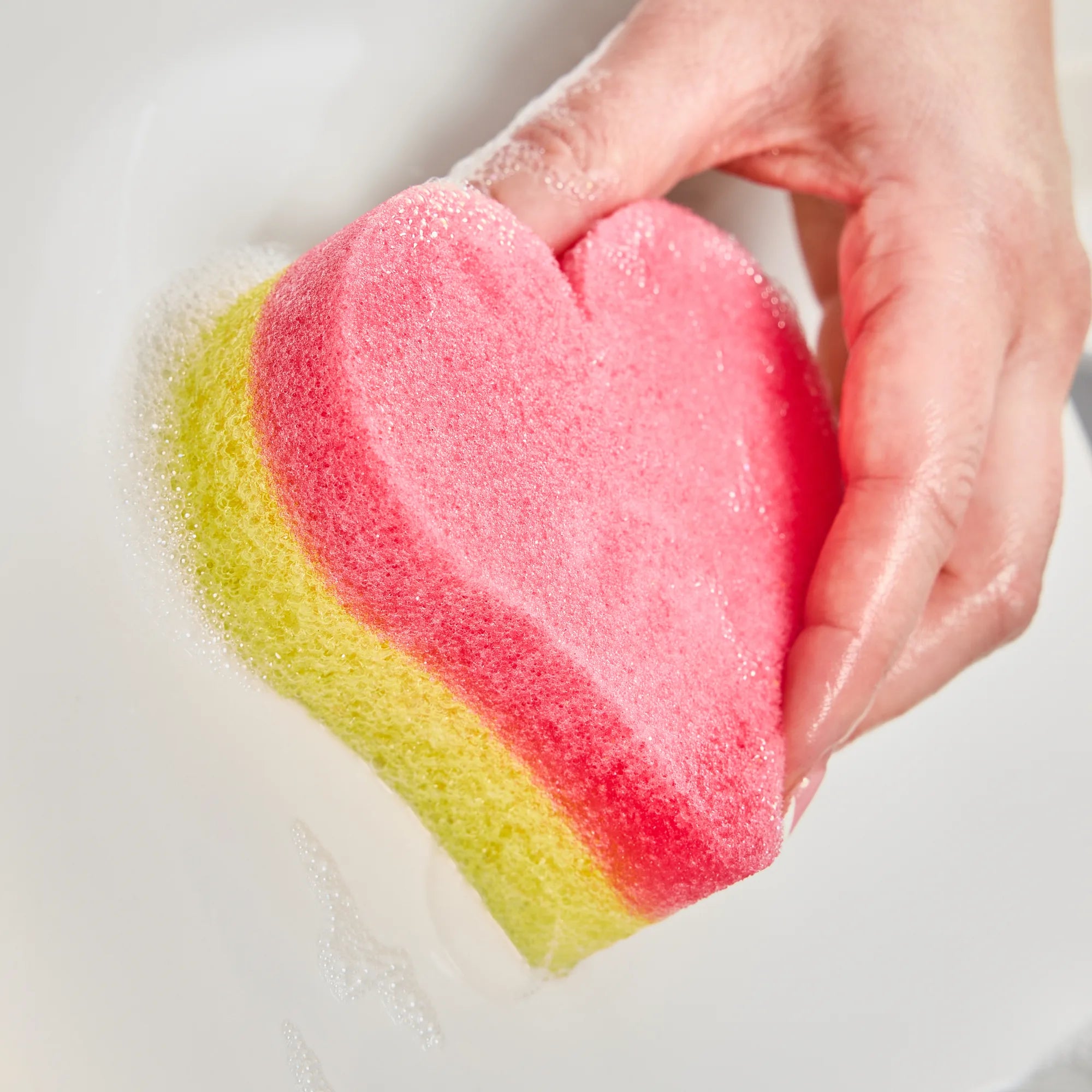 minky-scrubby-heart-dual-sided-scrubber-with-scrubtex image 5
