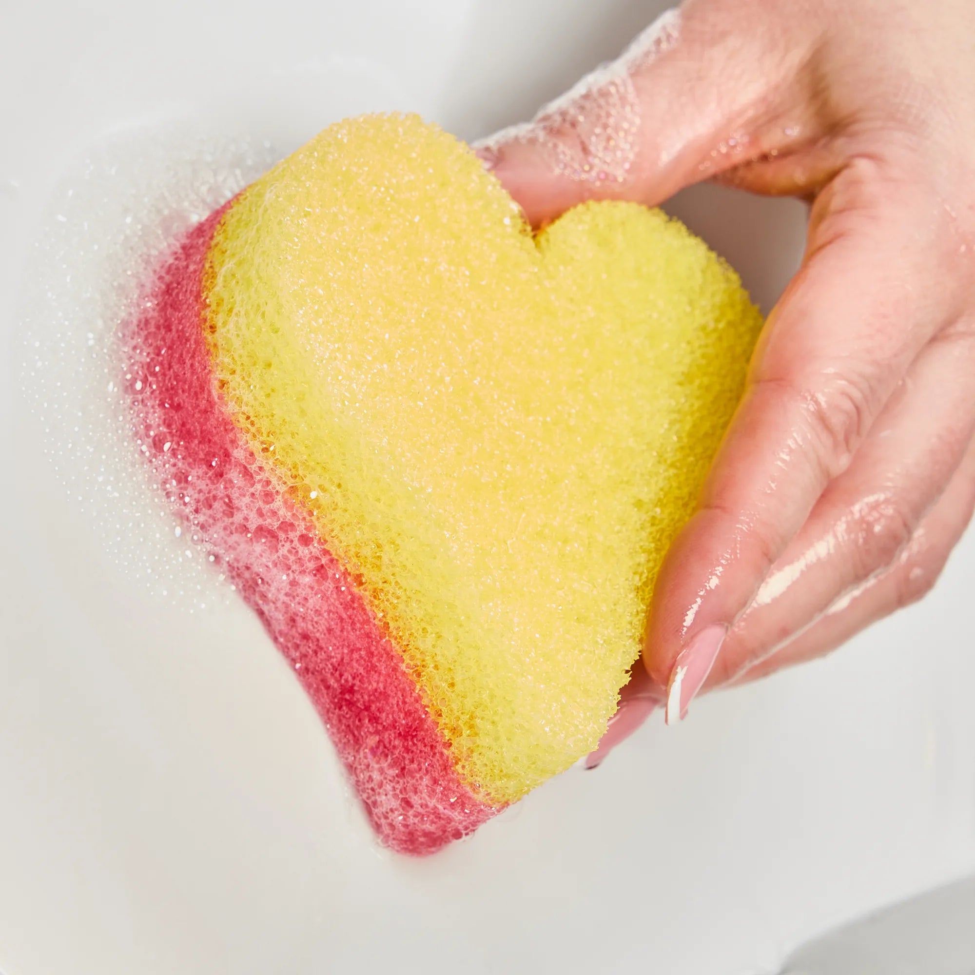 minky-scrubby-heart-dual-sided-scrubber-with-scrubtex image 6