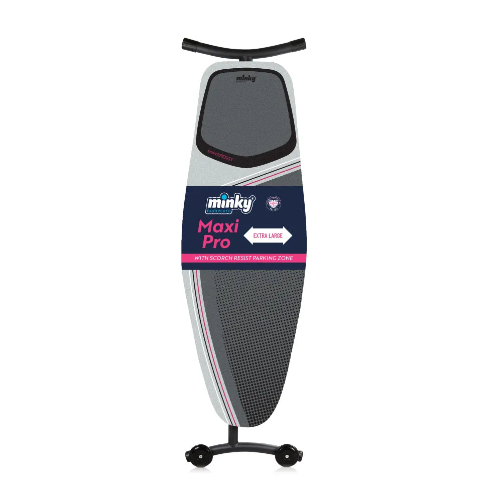 minky-maxipro-ironing-board-135x46cm-with-cotton-cover-ultra-cushioned-base-for- image 1