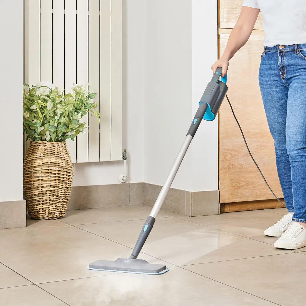 minky-opti-clean-steam-cleaner-handheld-floor-steam-mop-with-microfibre-heads image 2