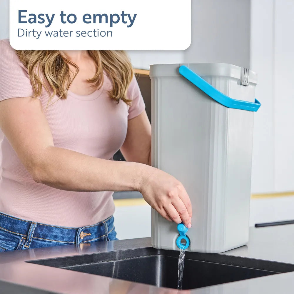 minky-opti-clean-flat-mop-with-bucket-clean-water-system-microfibre-head image 6
