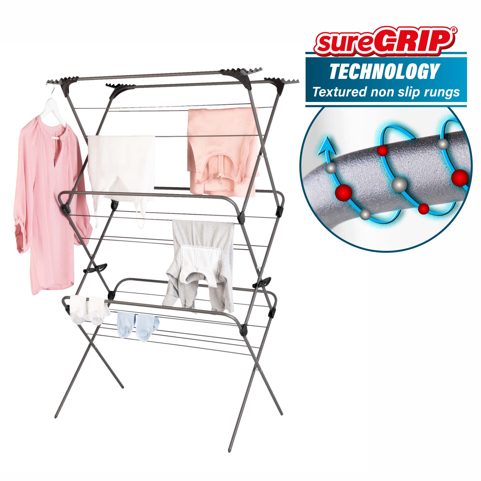 minky-premium-suregrip-extra-wide-3-tier-airer image 1
