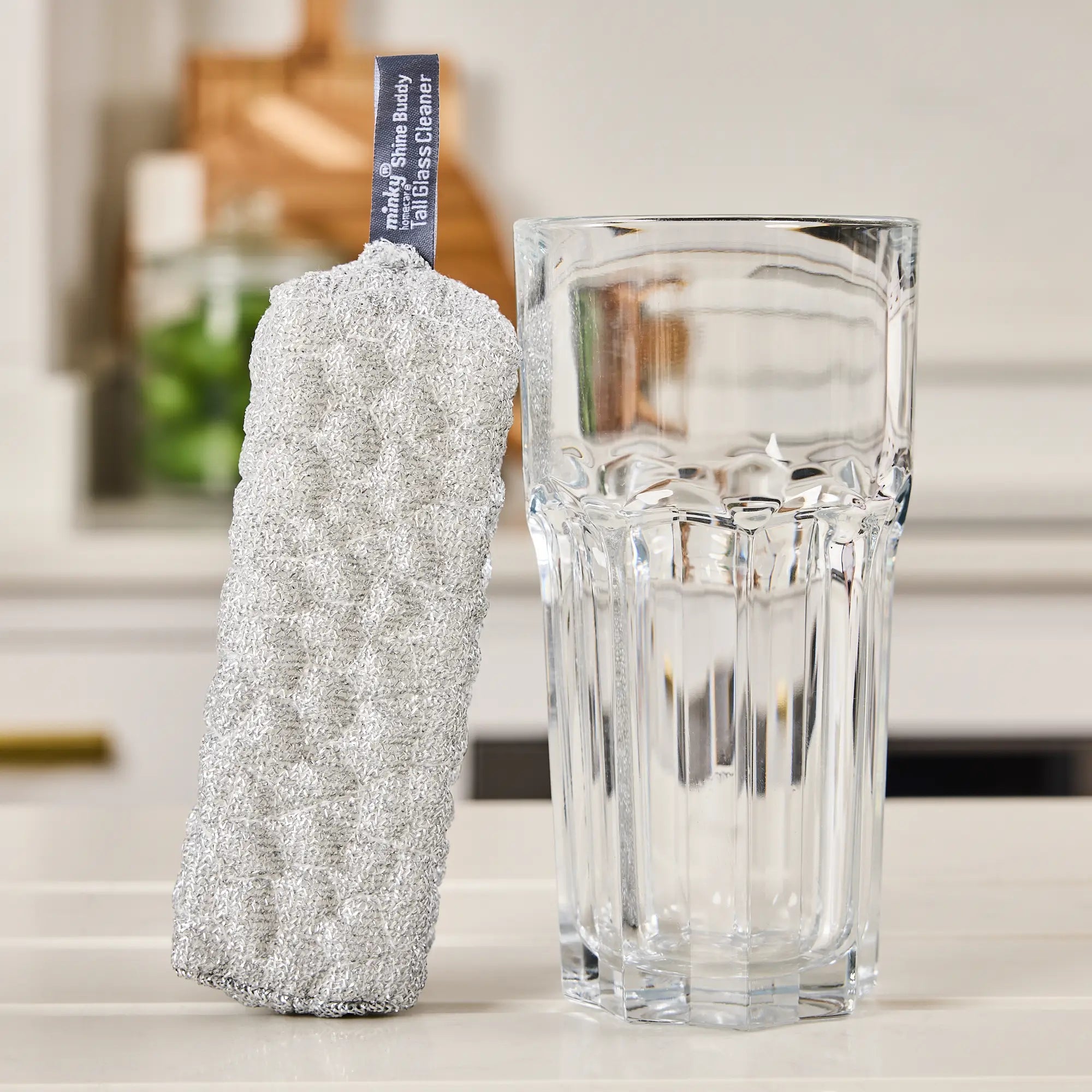 minky-shine-buddy-tall-glass-cleaner-textured-non-scratch-scourer-for-tall-drink image 3
