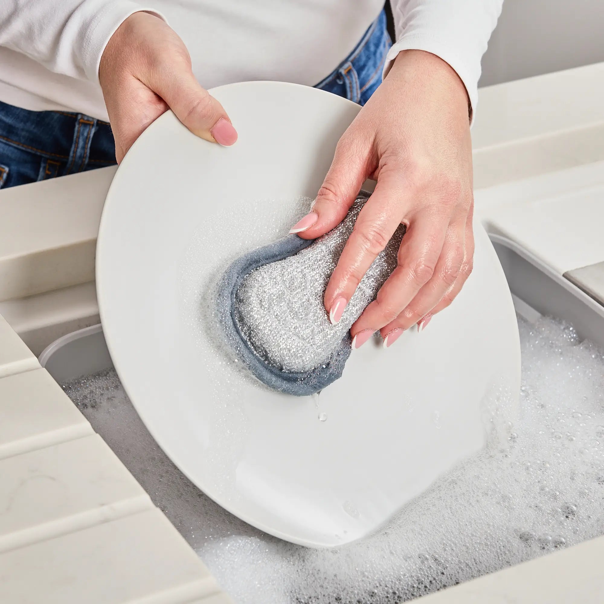 minky-shine-buddy-washing-up-scrubbers-2-pack-non-scratch image 6