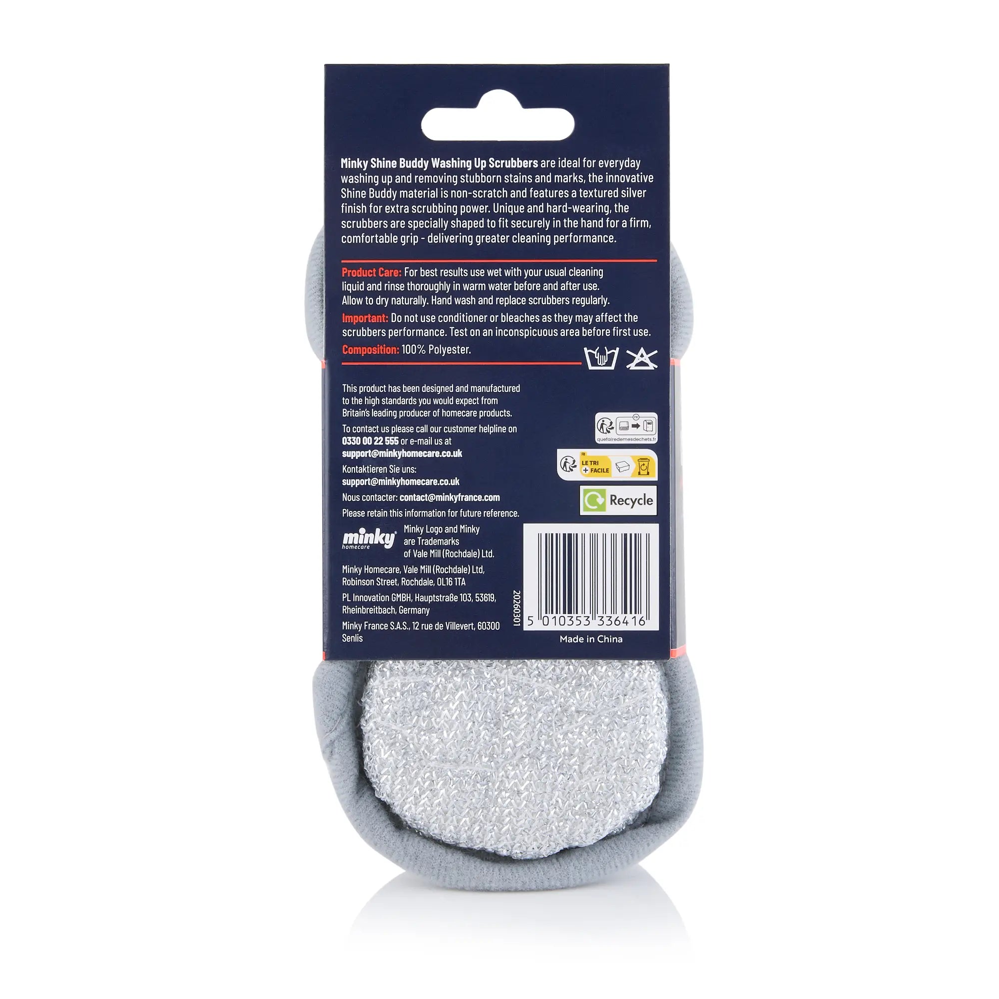 minky-shine-buddy-washing-up-scrubbers-2-pack-non-scratch image 8