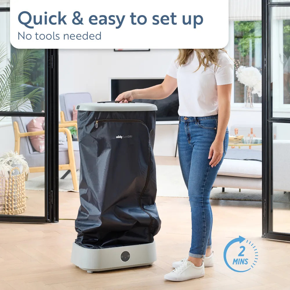 minky-suredri-compact-drying-pod-heated-indoor-dryer-with-fan-timer image 4