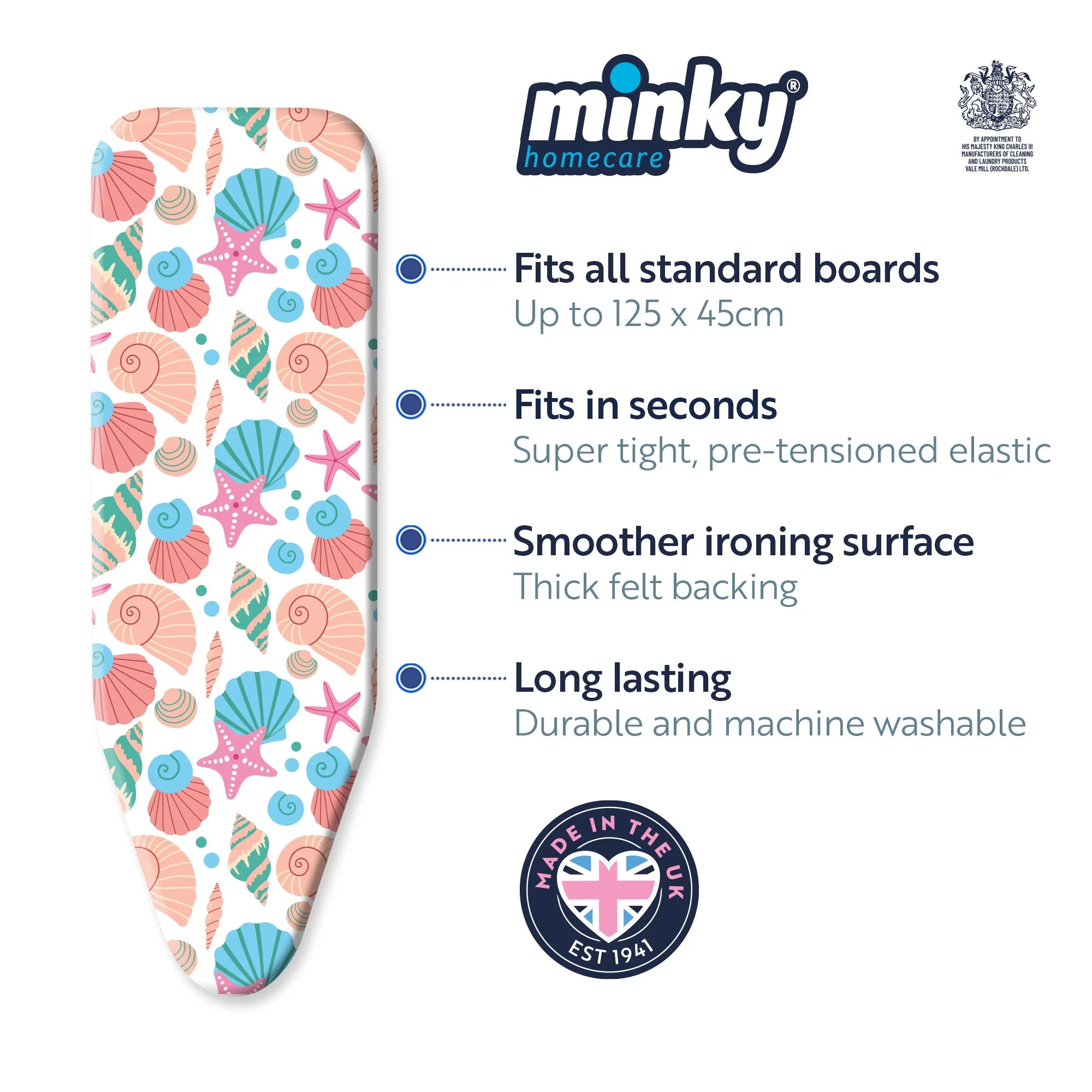 minky-smartfit-ironing-board-cover-under-the-sea-125-x-45cm image 2