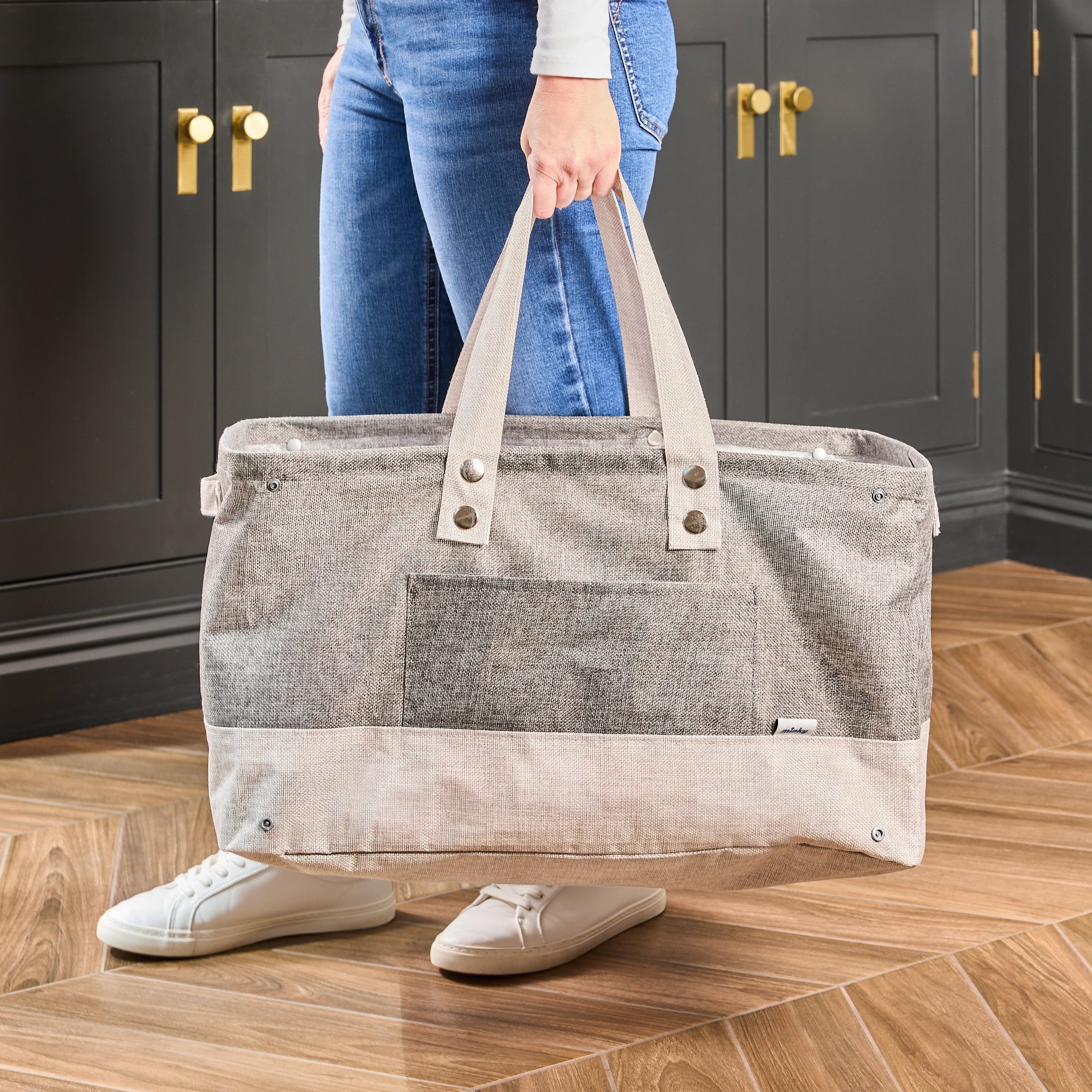 minky-collapsible-fabric-water-resistant-laundry-bag-xl image 3