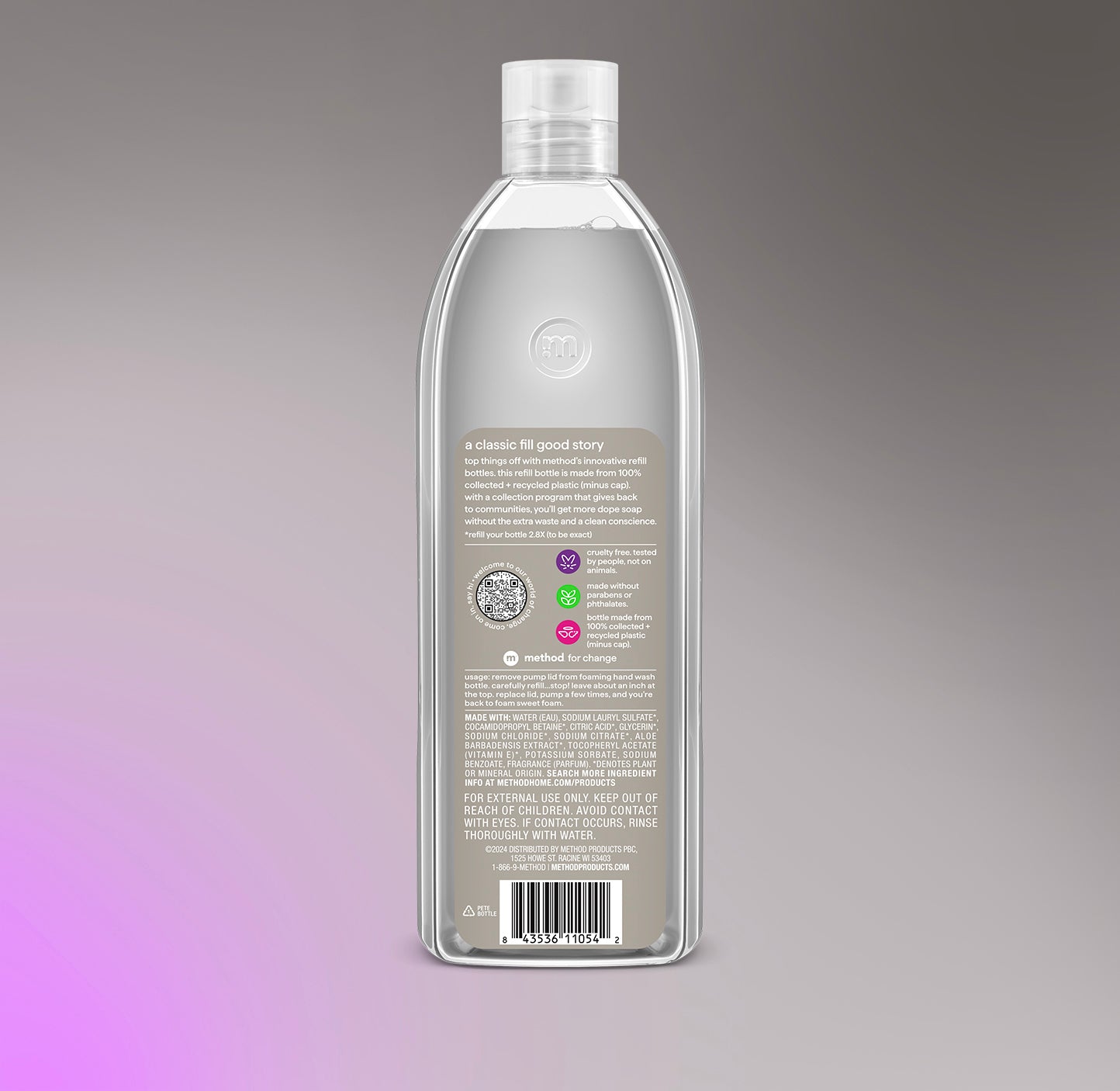 method-foaming-hand-wash-refill-violet-lavender-28-fl-oz image 3