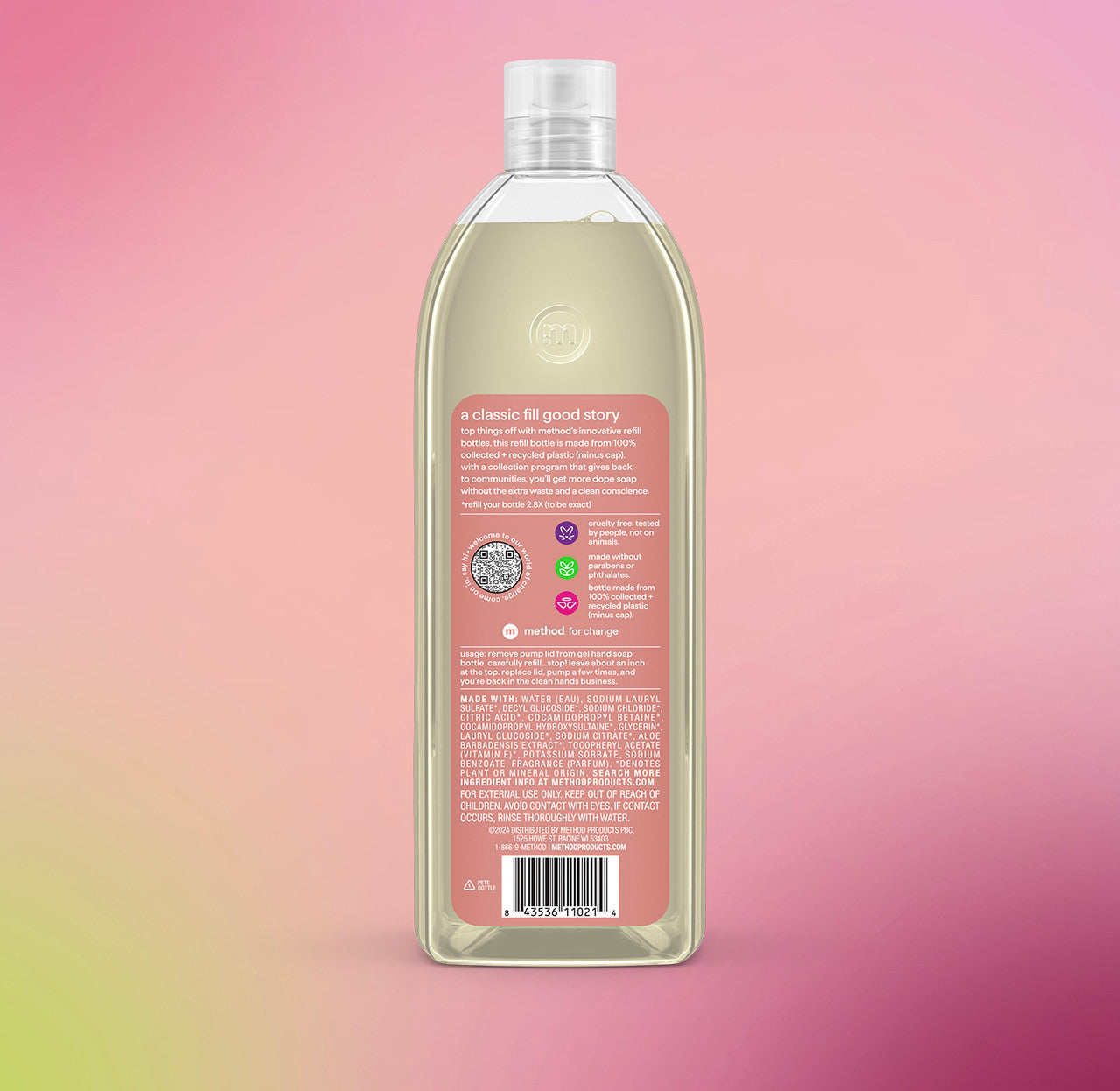 method-gel-hand-wash-refill-vanilla-raspberry-34-fl-oz image 3