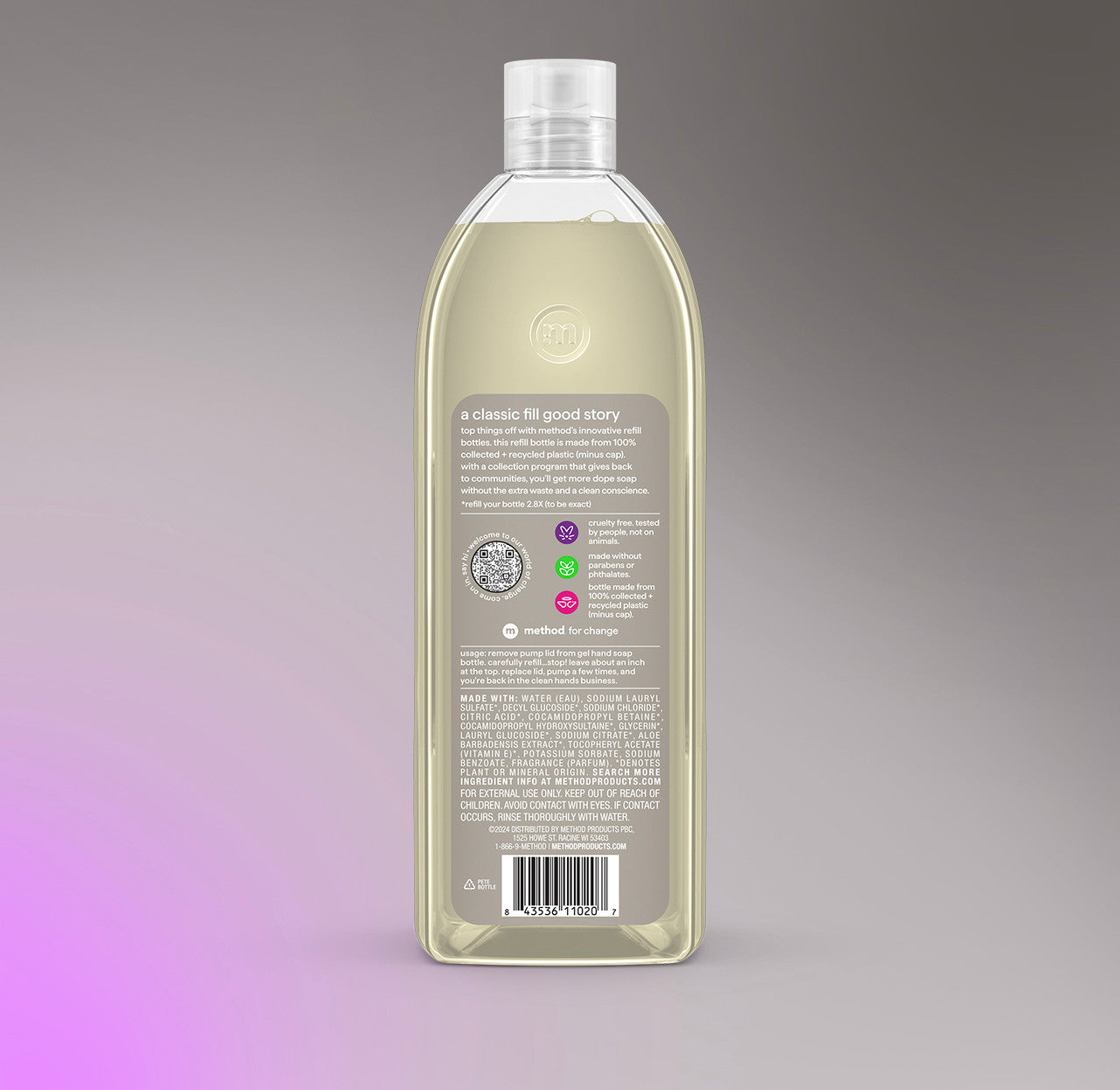 method-gel-hand-wash-refill-violet-lavender-34-fl-oz image 3