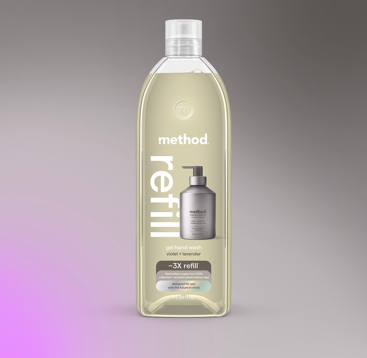 method-gel-hand-wash-refill-violet-lavender-34-fl-oz image 2