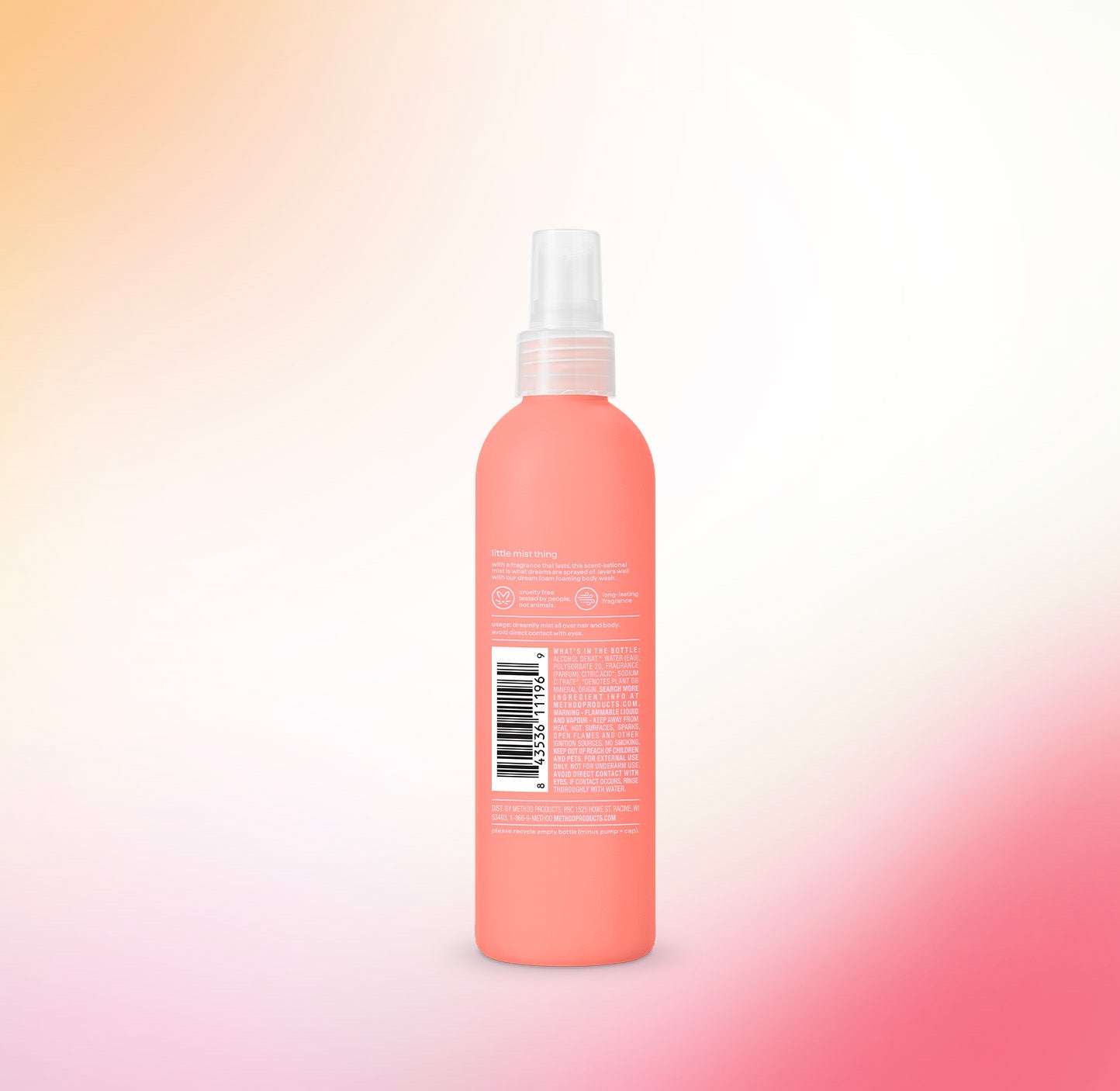method-body-hair-mist-dark-cherry-raspberry-8-fl-oz-long-lasting-fragrance-cruel image 3