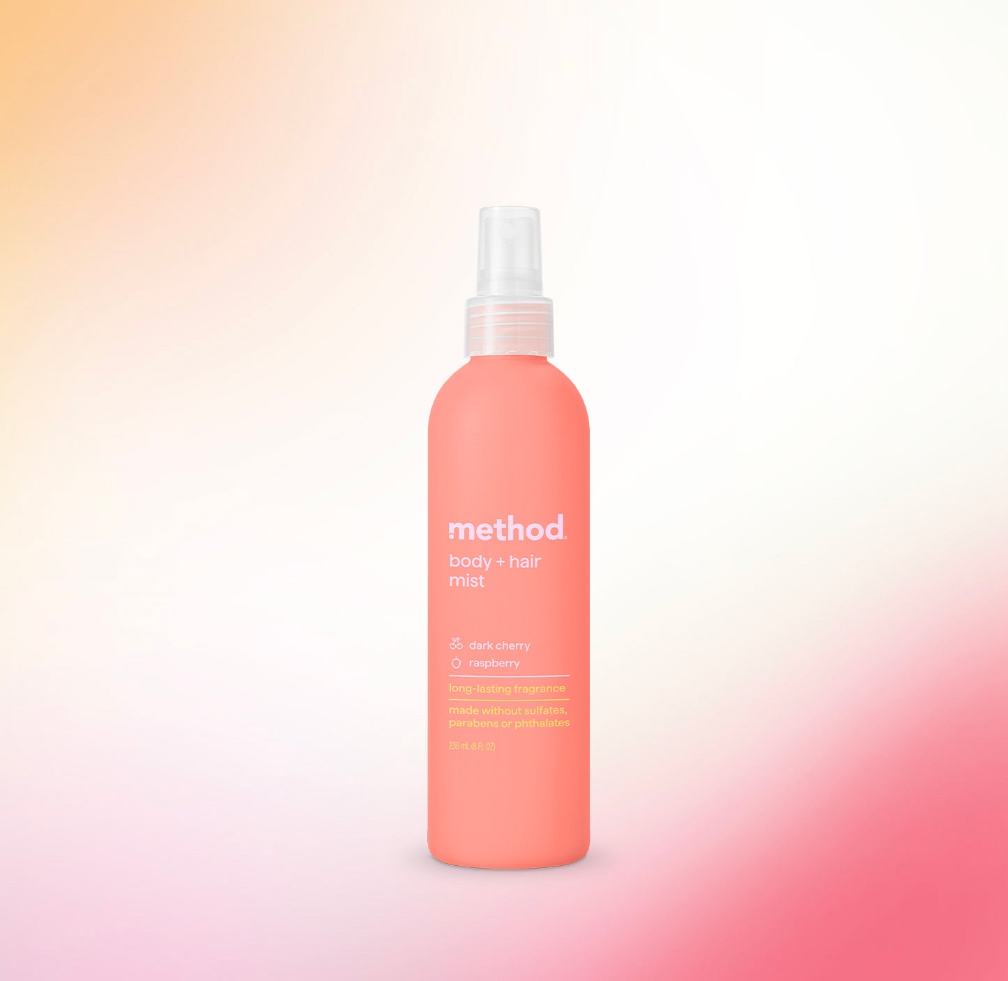 method-body-hair-mist-dark-cherry-raspberry-8-fl-oz-long-lasting-fragrance-cruel image 2