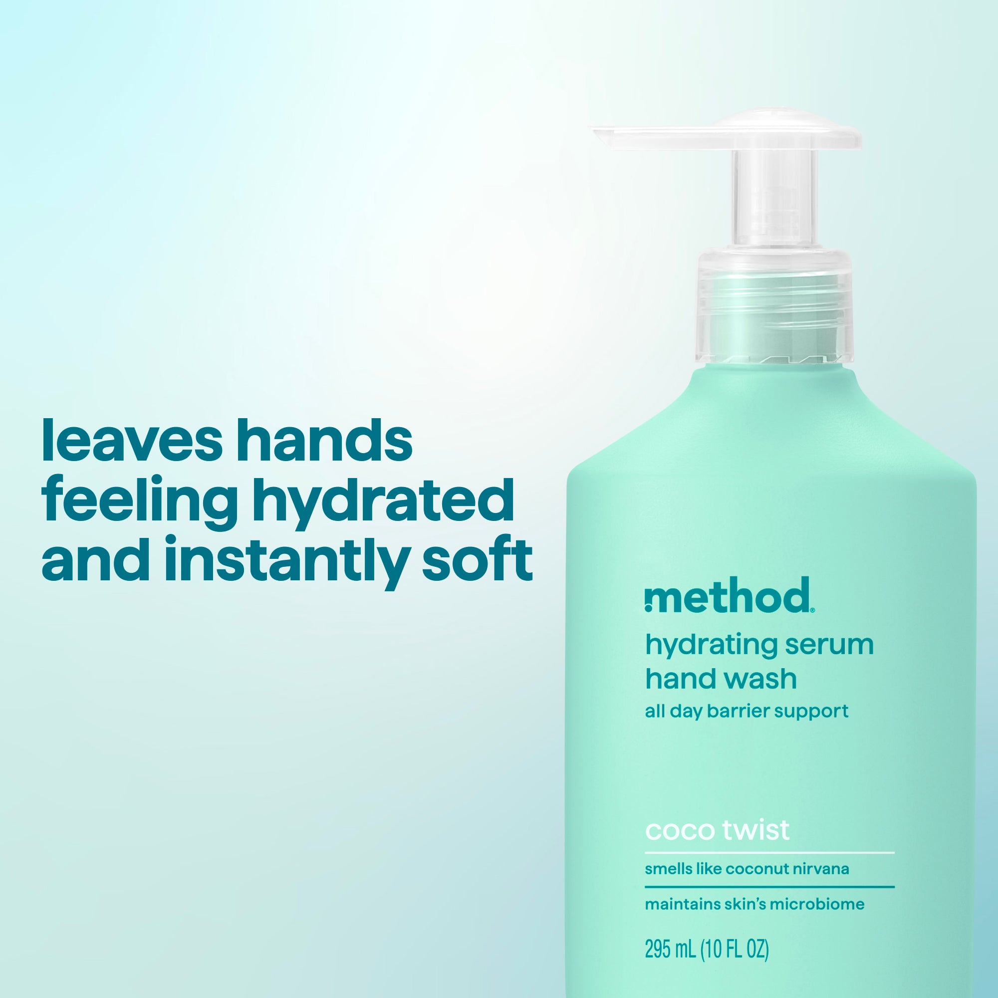 method-hydrating-hand-serum-hand-wash-coco-twist-10-oz-with-skincare-ingredients image 6