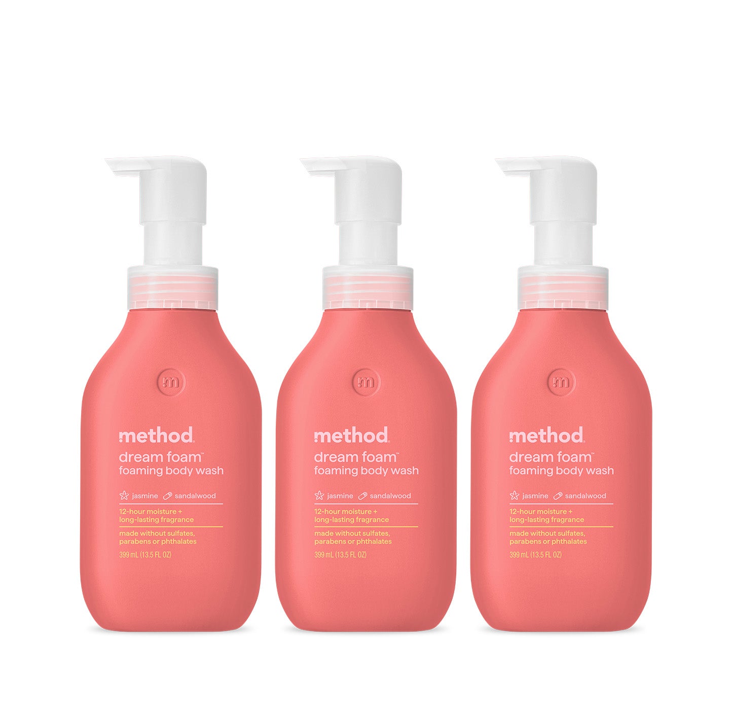 method-dream-foam-foaming-body-wash-bundle-3-x-13-5-oz-bottles image 1