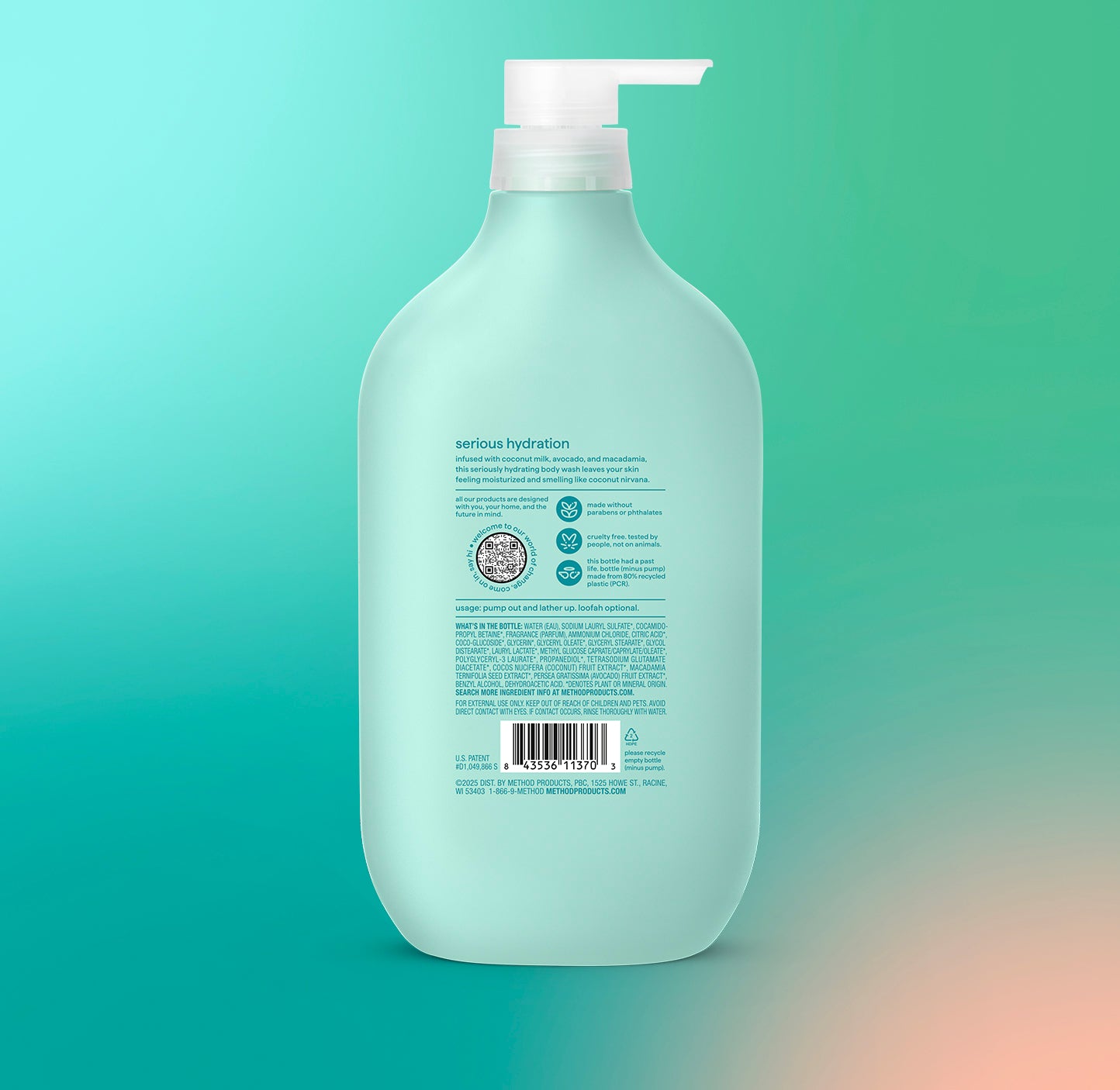 method-coco-twist-body-wash-28-fl-oz-deeply-nourishing-hydrating-coconut-scent image 3