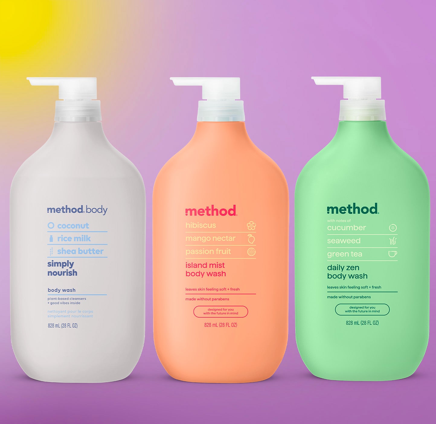 method-body-wash-trio-3-x-28-fl-oz-84-oz-total-in-pure-peace-daily-zen-and-simpl image 2