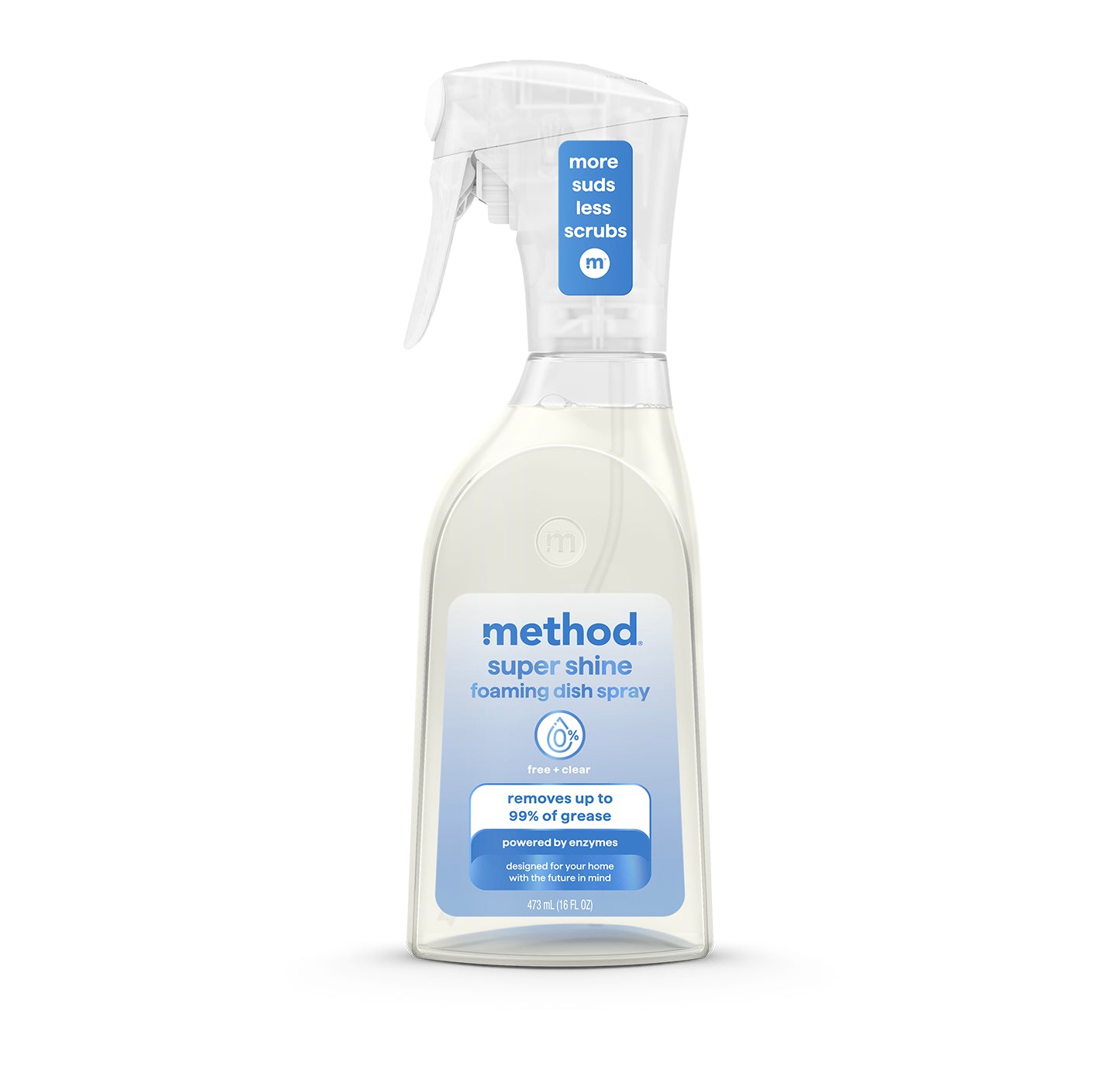 method-super-shine-foaming-dish-spray-free-clear-16-fl-oz image 1
