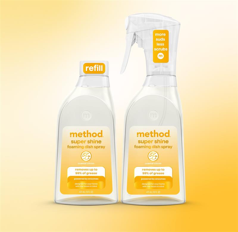 method-super-shine-foaming-dish-soap-starter-set-coastal-citron-32-fl-oz image 2