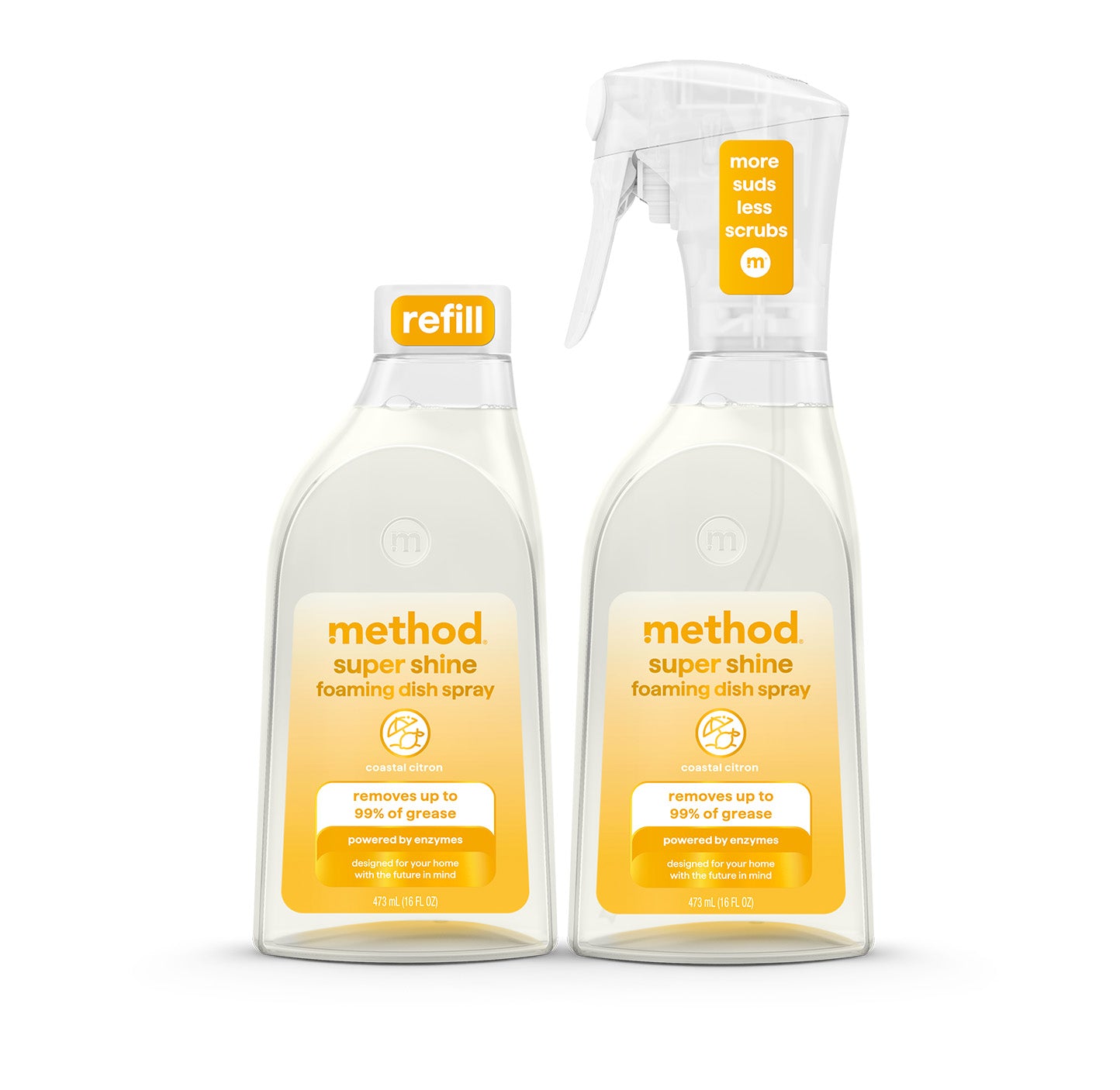 method-super-shine-foaming-dish-soap-starter-set-coastal-citron-32-fl-oz image 1