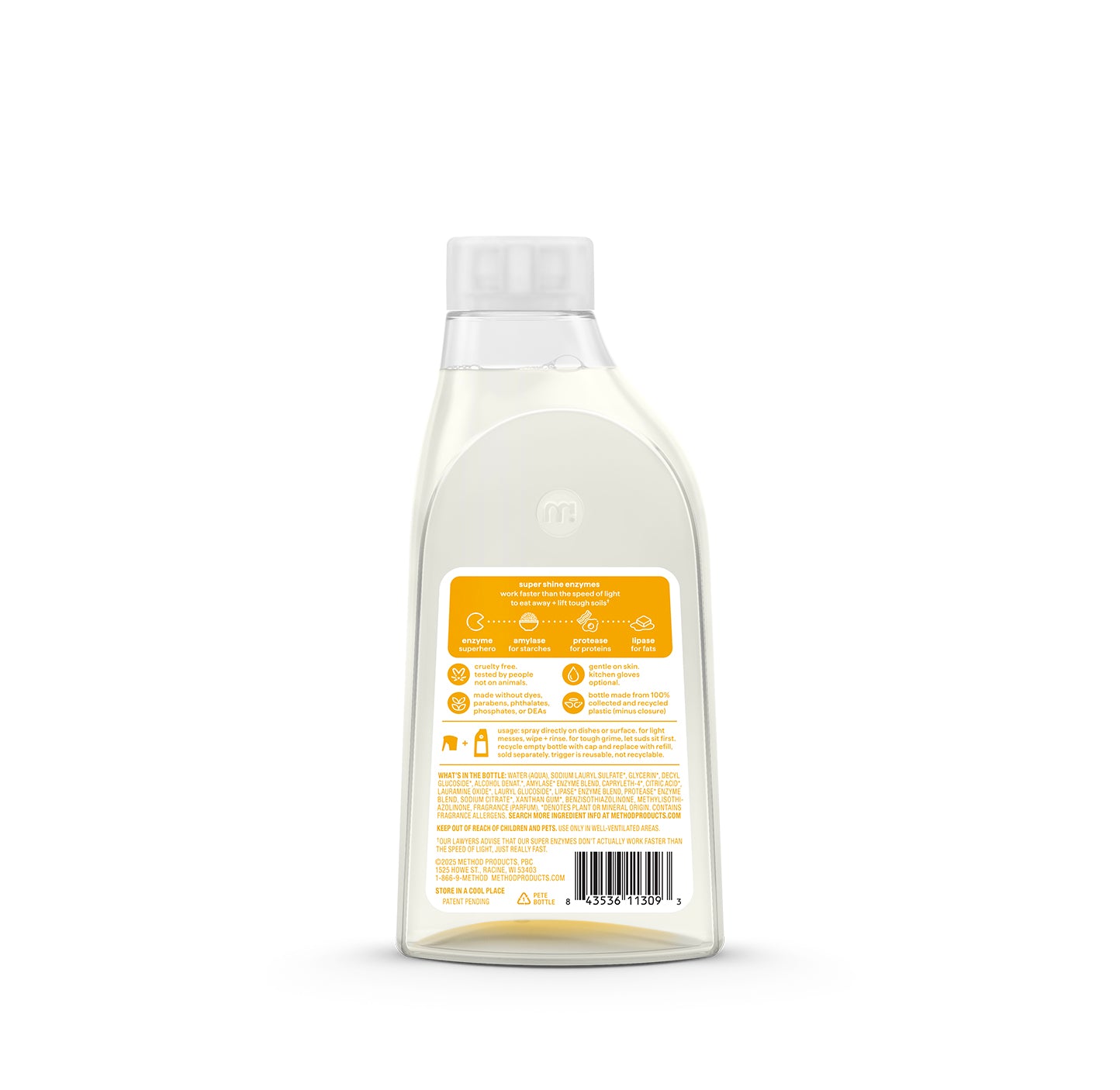method-super-shine-foaming-dish-spray-refill-coastal-citron-16-fl-oz image 3