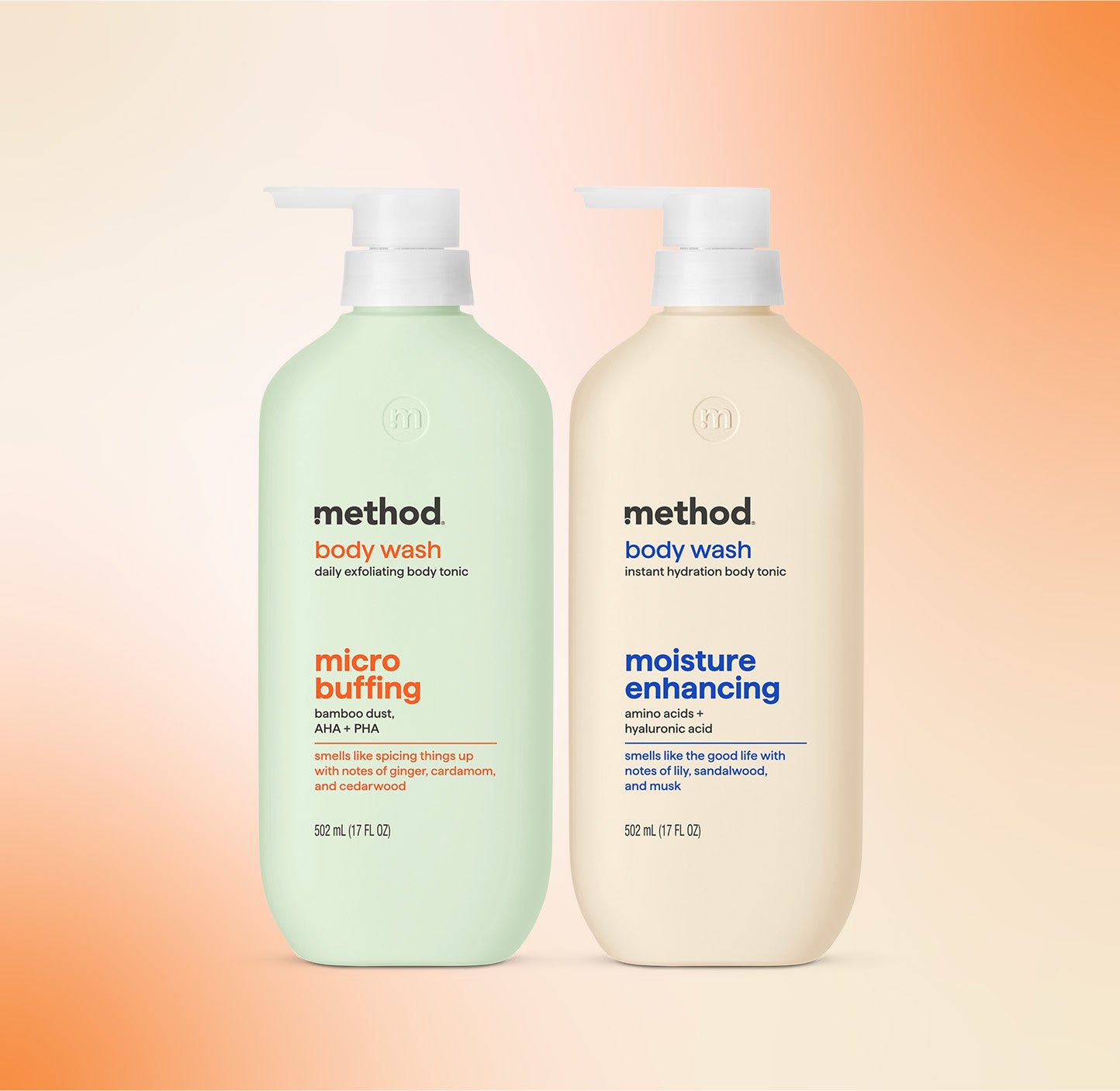 method-micro-buffing-moisture-enhancing-body-wash-tonic-bundle-2-x-17-fl-oz-34-f image 2