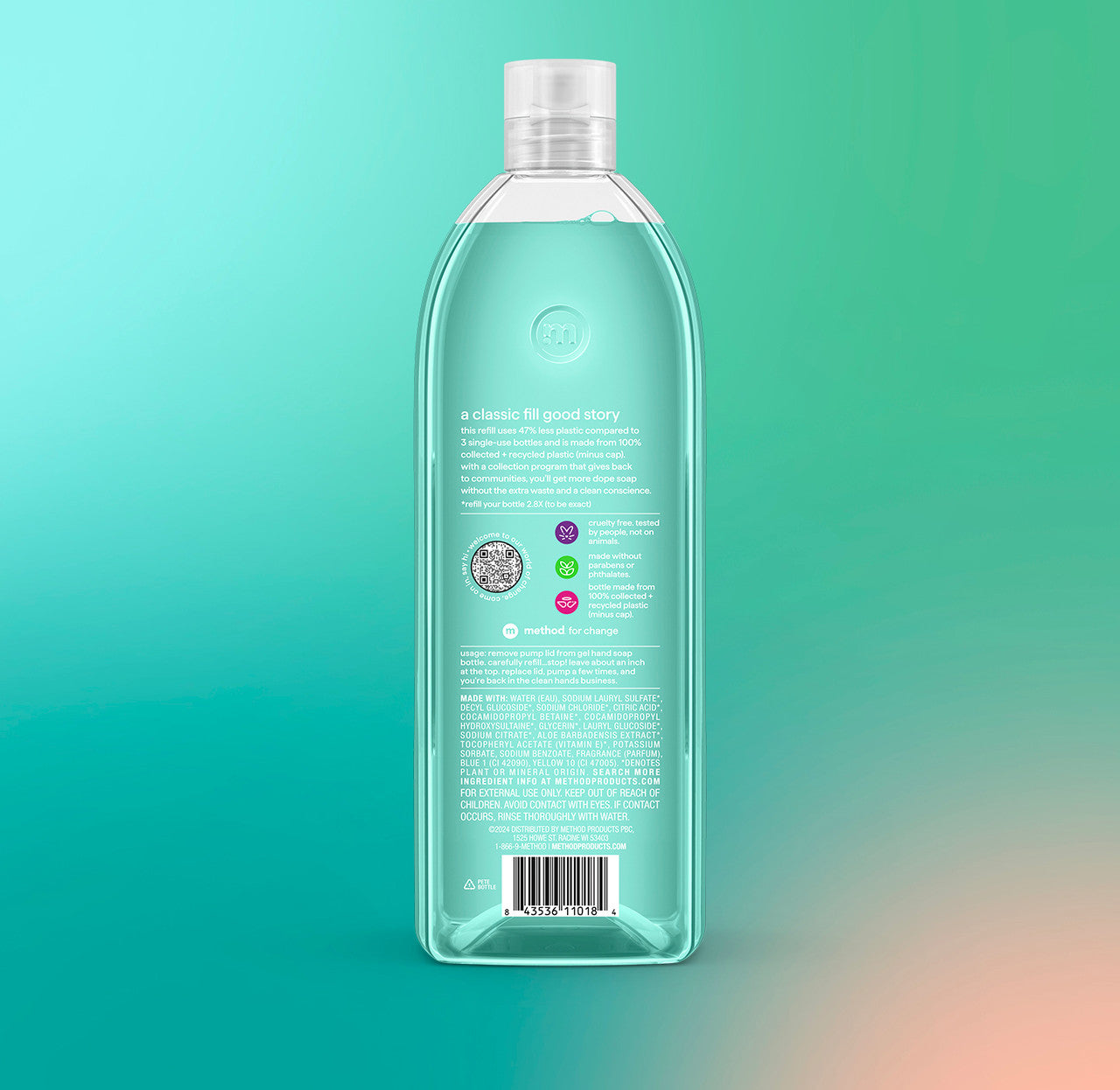 method-gel-hand-wash-refill-waterfall-34-fl-oz-2-8x-refill image 3