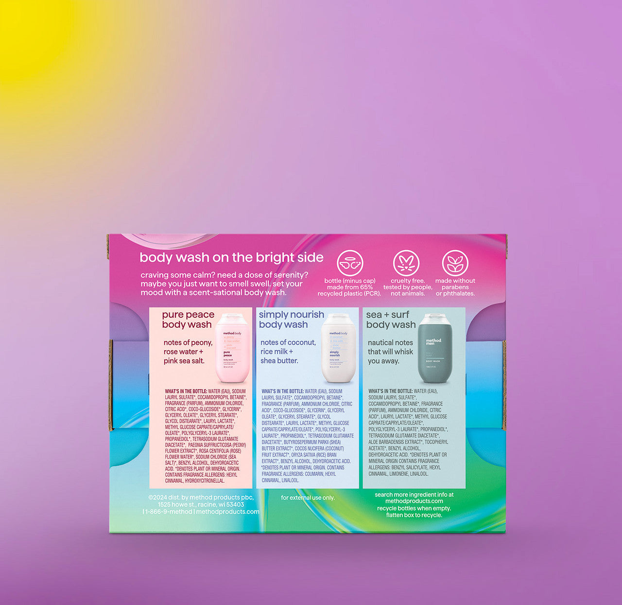 method-travel-size-body-wash-trio-pure-peace-simply-nourish-and-one-more-tsa-fri image 6