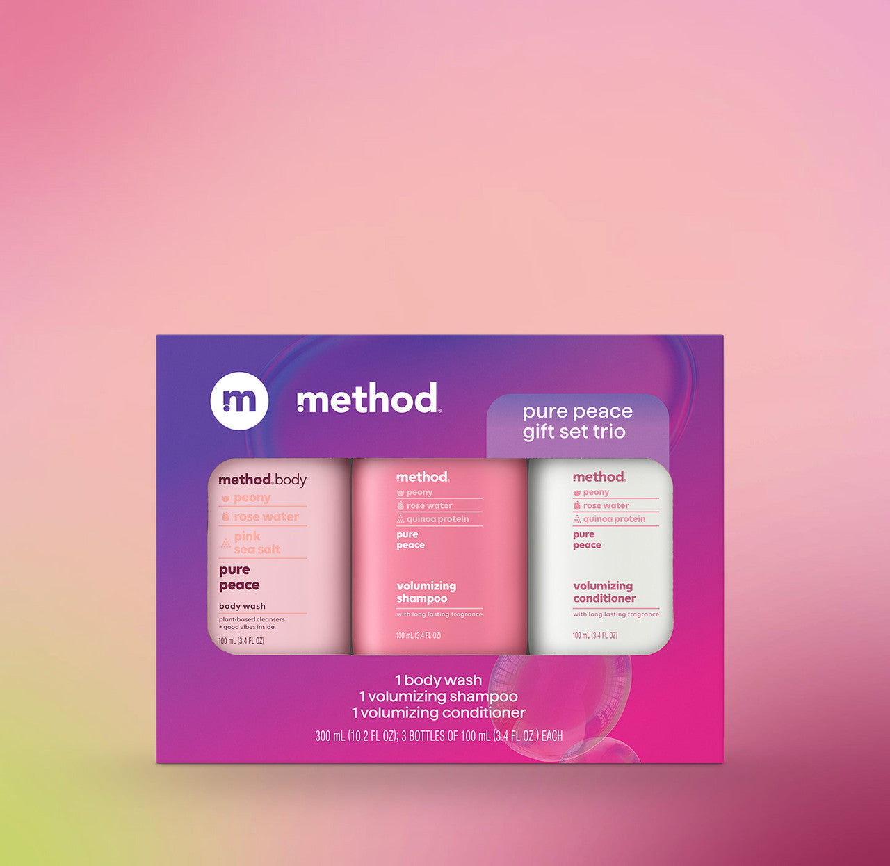 method-travel-sized-gift-set-trio-pure-peace-10-2-oz image 2