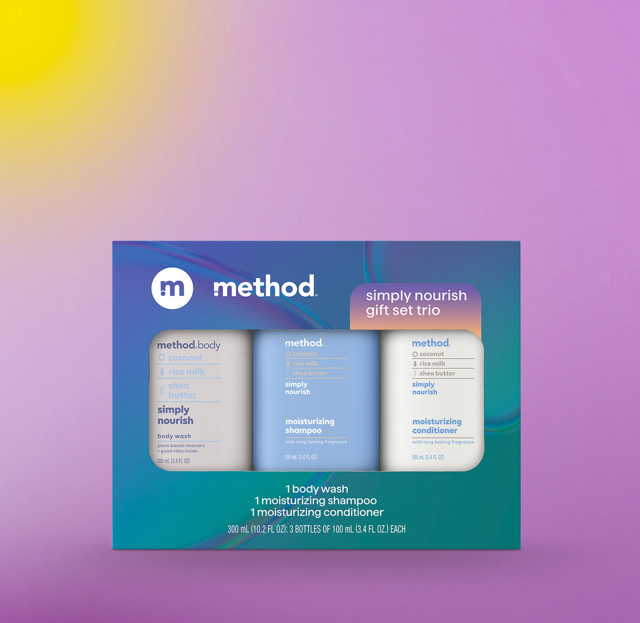 method-travel-sized-gift-set-trio-simply-nourish-10-2-oz image 2