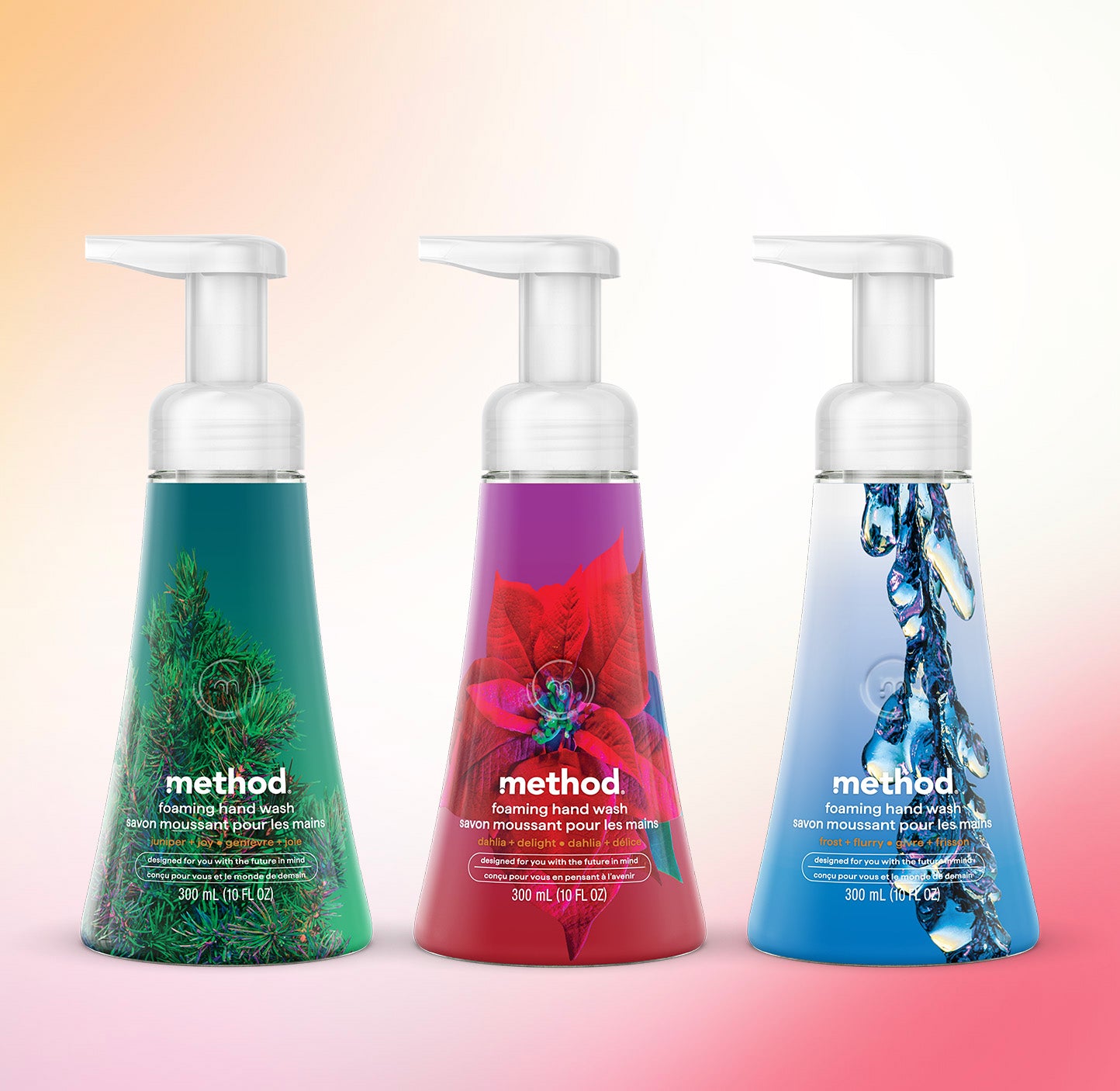 method-holiday-hand-wash-variety-trio-foaming-hand-soap-3-x-10-oz-30-oz-total image 2