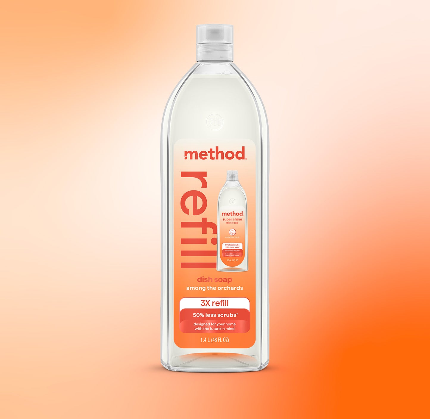 method-super-shine-liquid-dish-soap-refill-among-the-orchards-48-fl-oz image 2