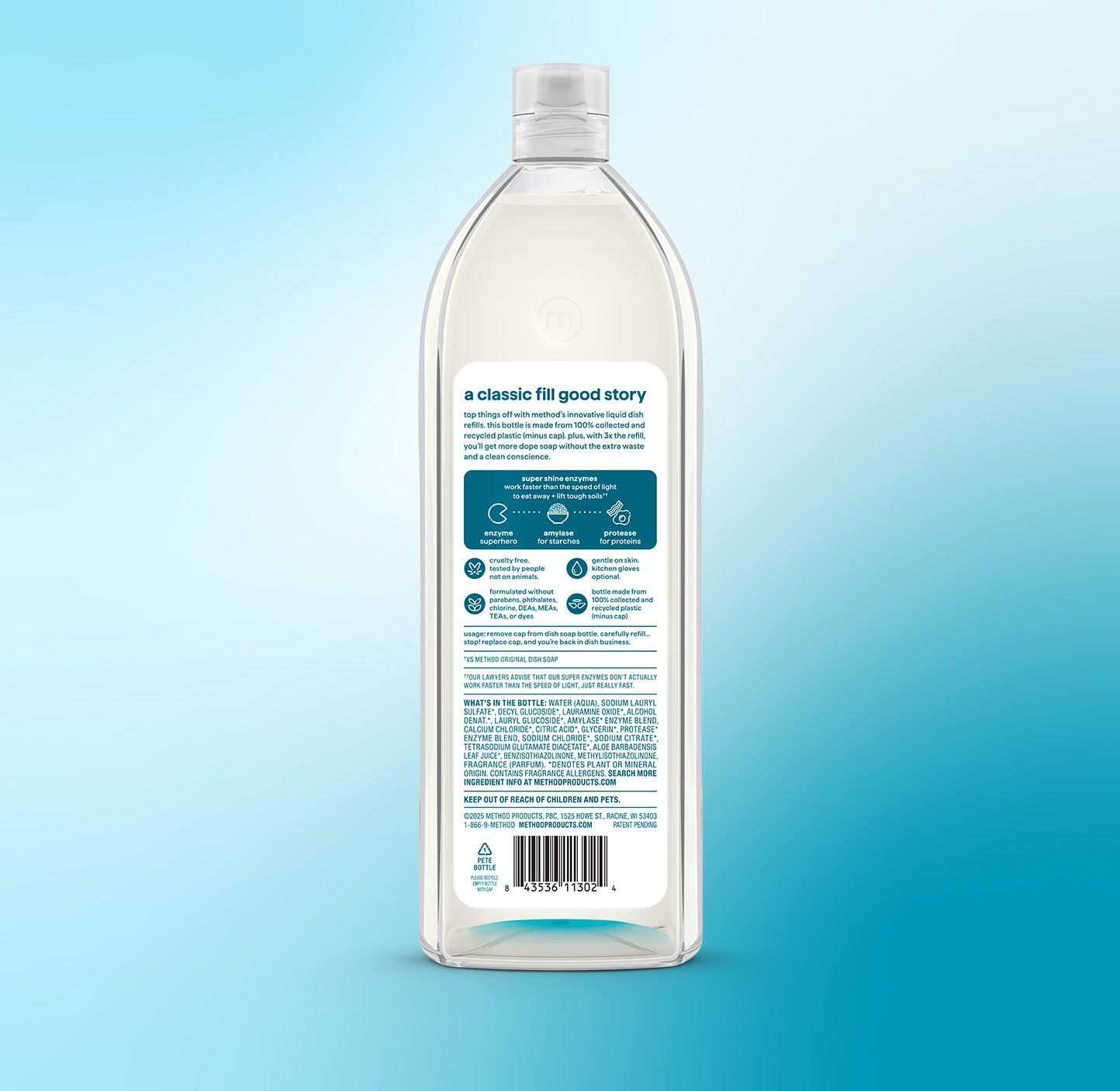 method-super-shine-liquid-dish-soap-refill-dewy-daze-48-fl-oz image 3