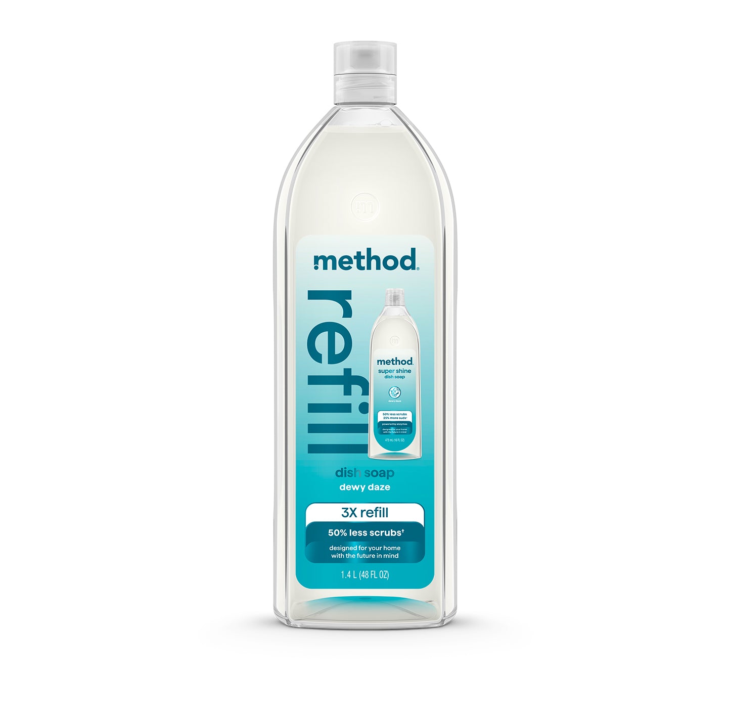 method-super-shine-liquid-dish-soap-refill-dewy-daze-48-fl-oz image 1
