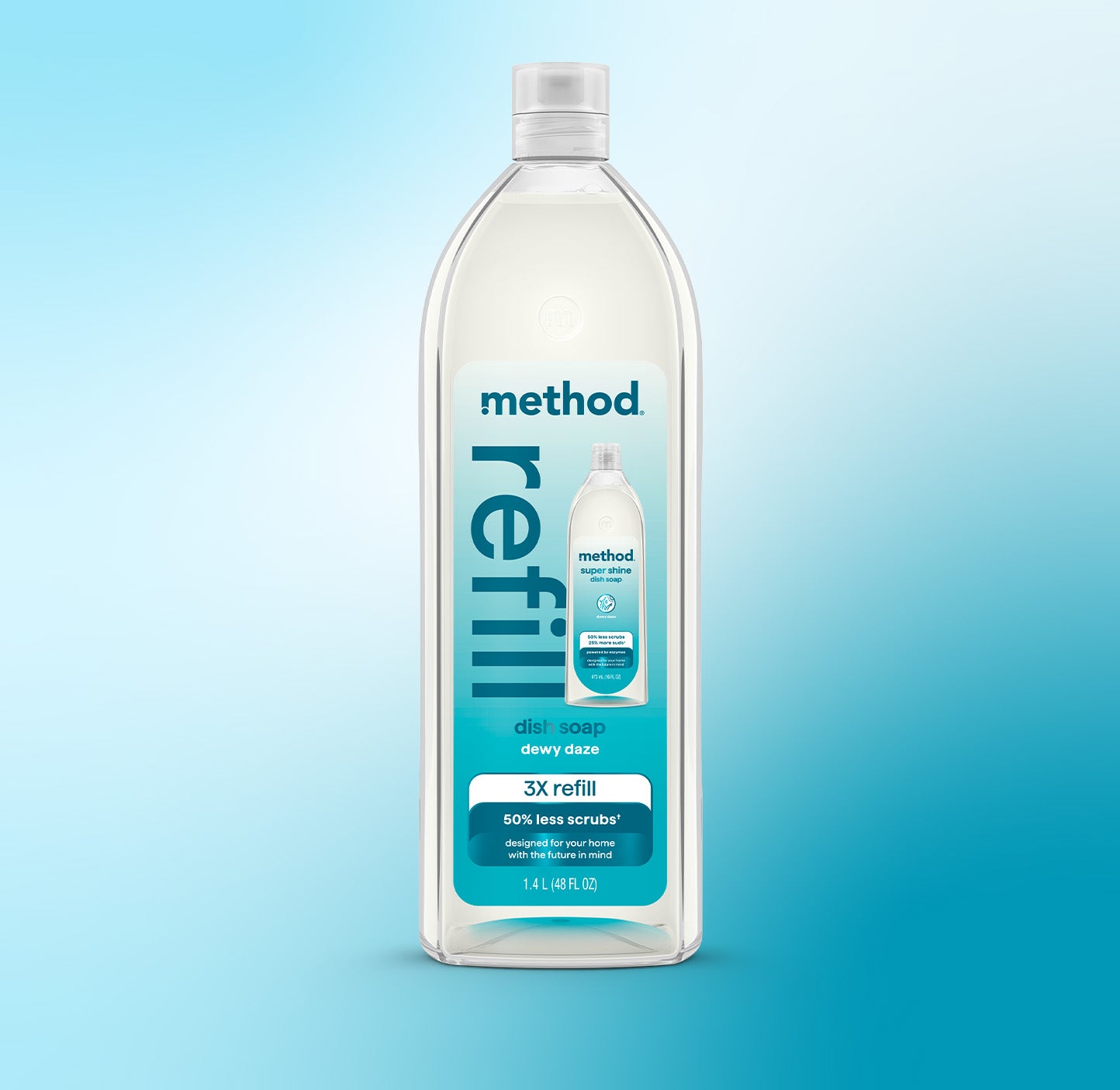 method-super-shine-liquid-dish-soap-refill-dewy-daze-48-fl-oz image 2