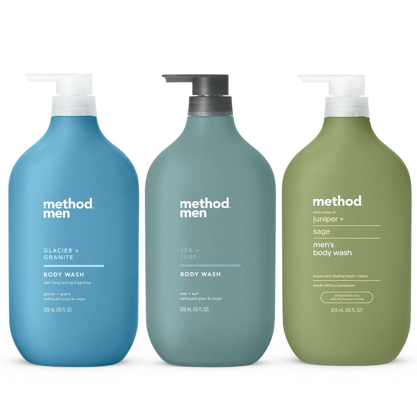method-men-body-wash-trio-84-oz-3-x-28-oz-with-3-popular-scents image 1