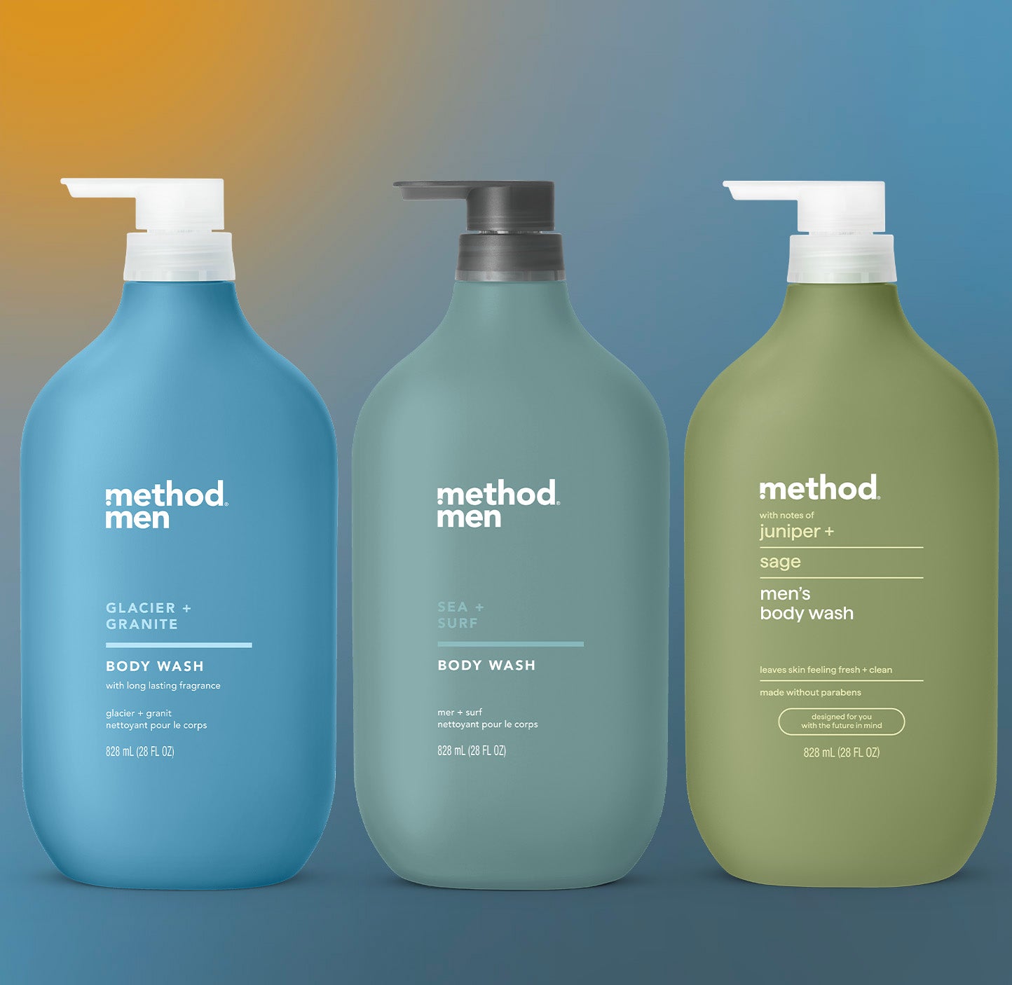method-men-body-wash-trio-84-oz-3-x-28-oz-with-3-popular-scents image 2