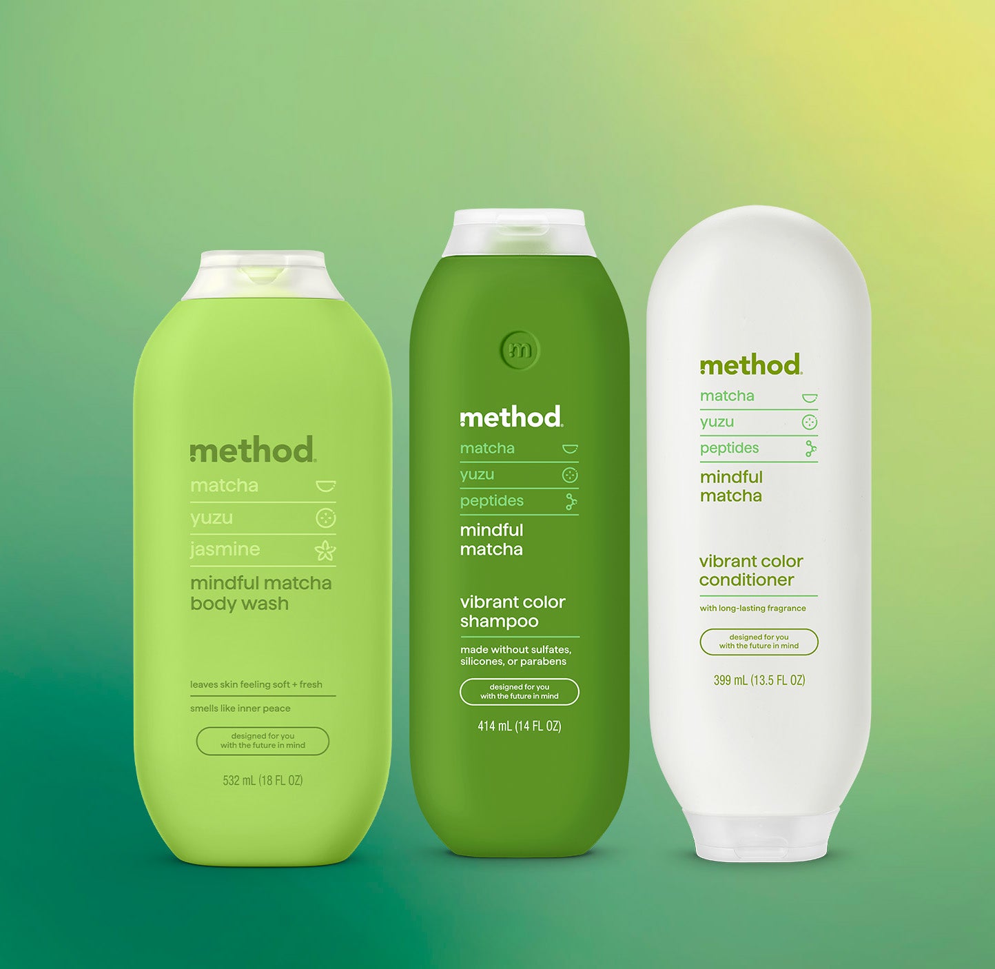 method-mindful-matcha-shower-trio-body-wash-shampoo-conditioner-45-5-oz image 2